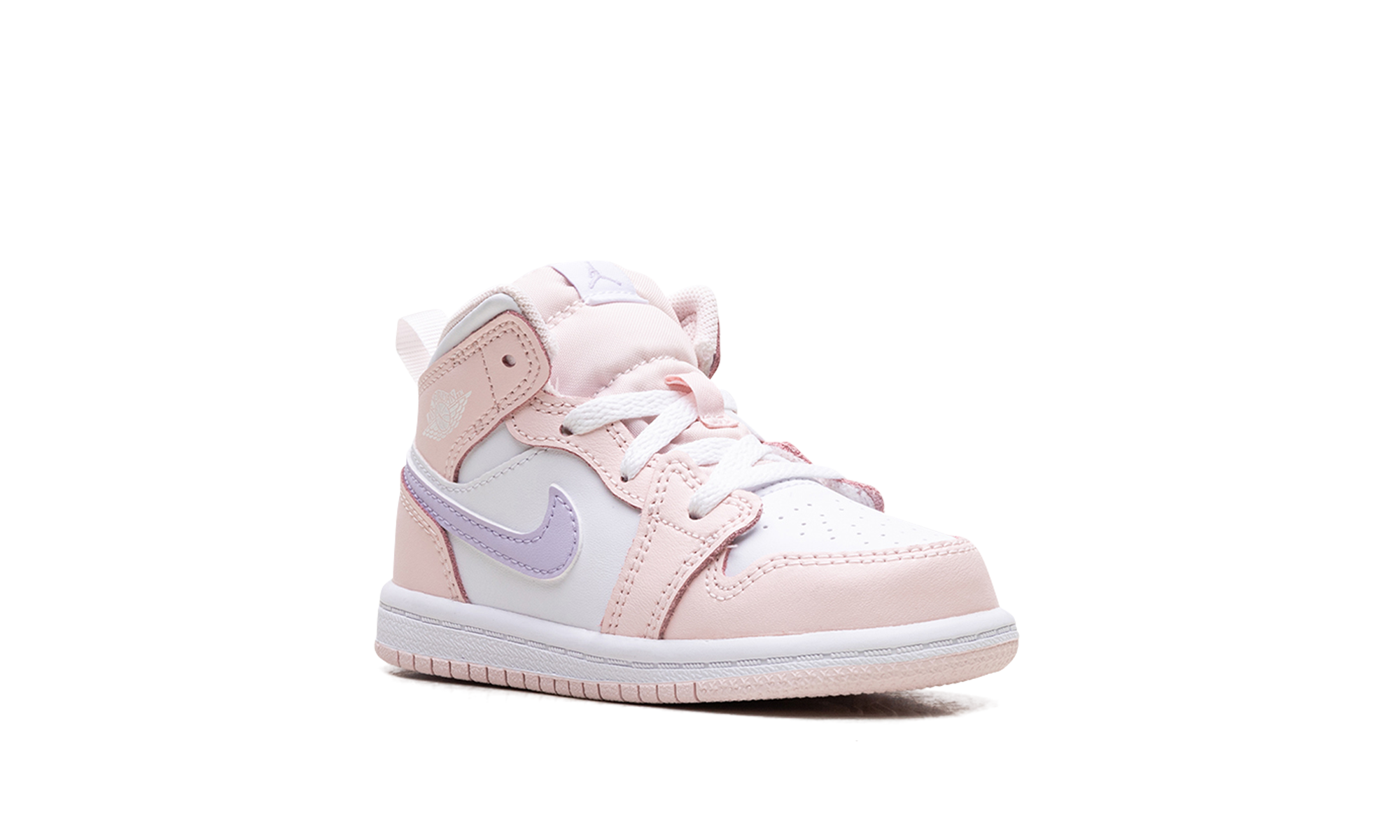 jordan 1 mid pink wash white violet frost td+FD8782-601+diagnol right view