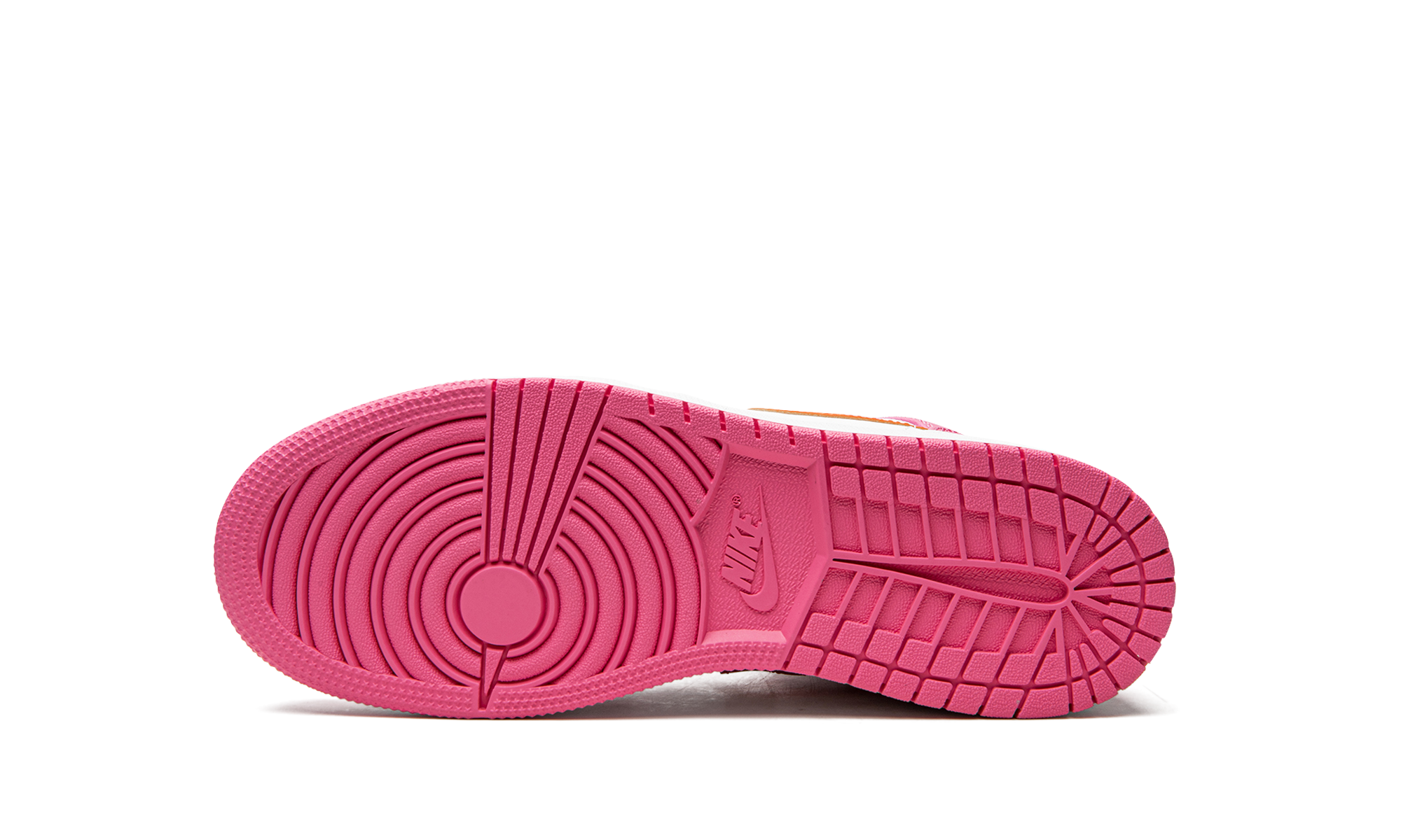 jordan 1 mid pinksicle safety orange gs+DX3240-681+bottom view