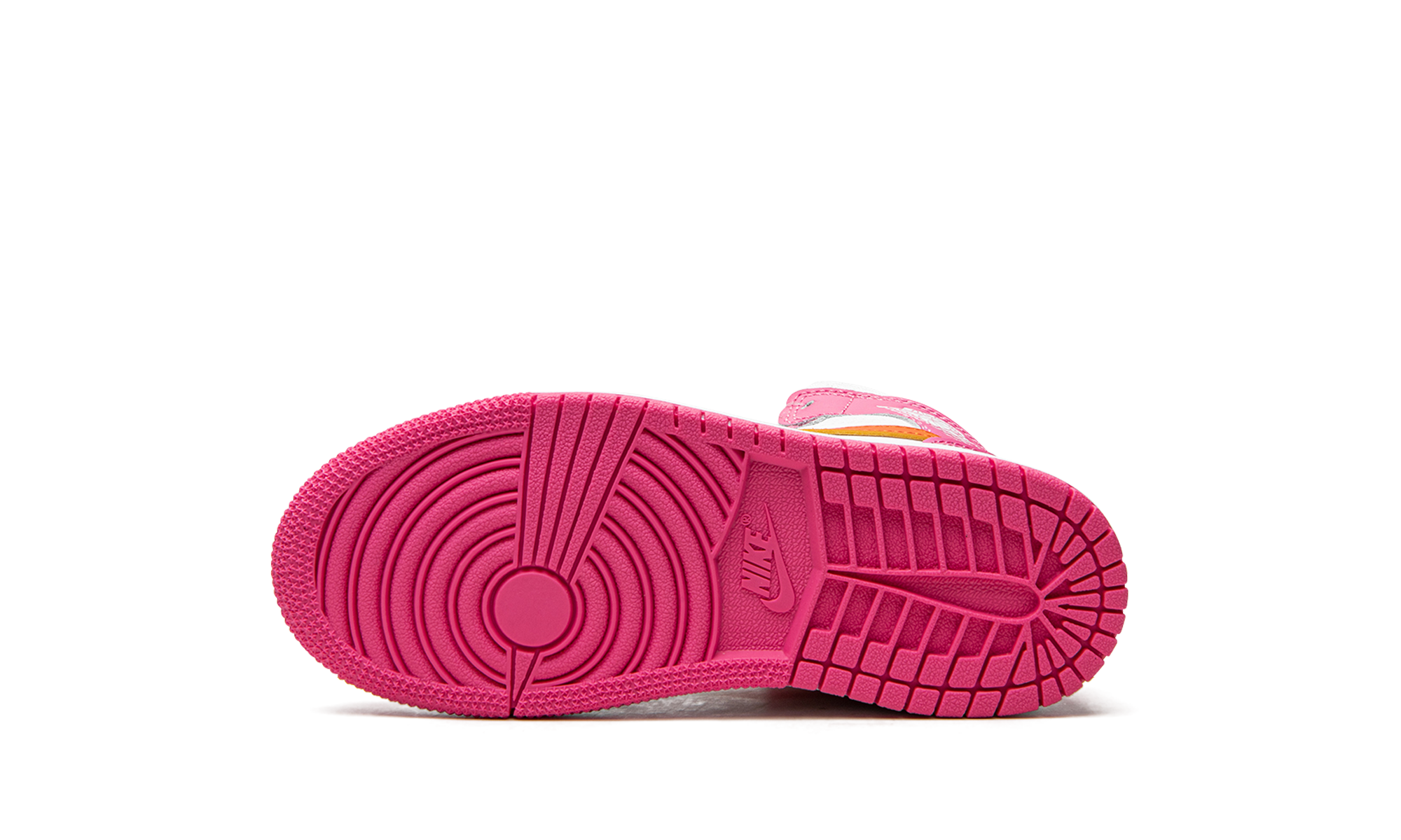 jordan 1 mid pinksicle safety orange ps+DX3238-681+bottom view