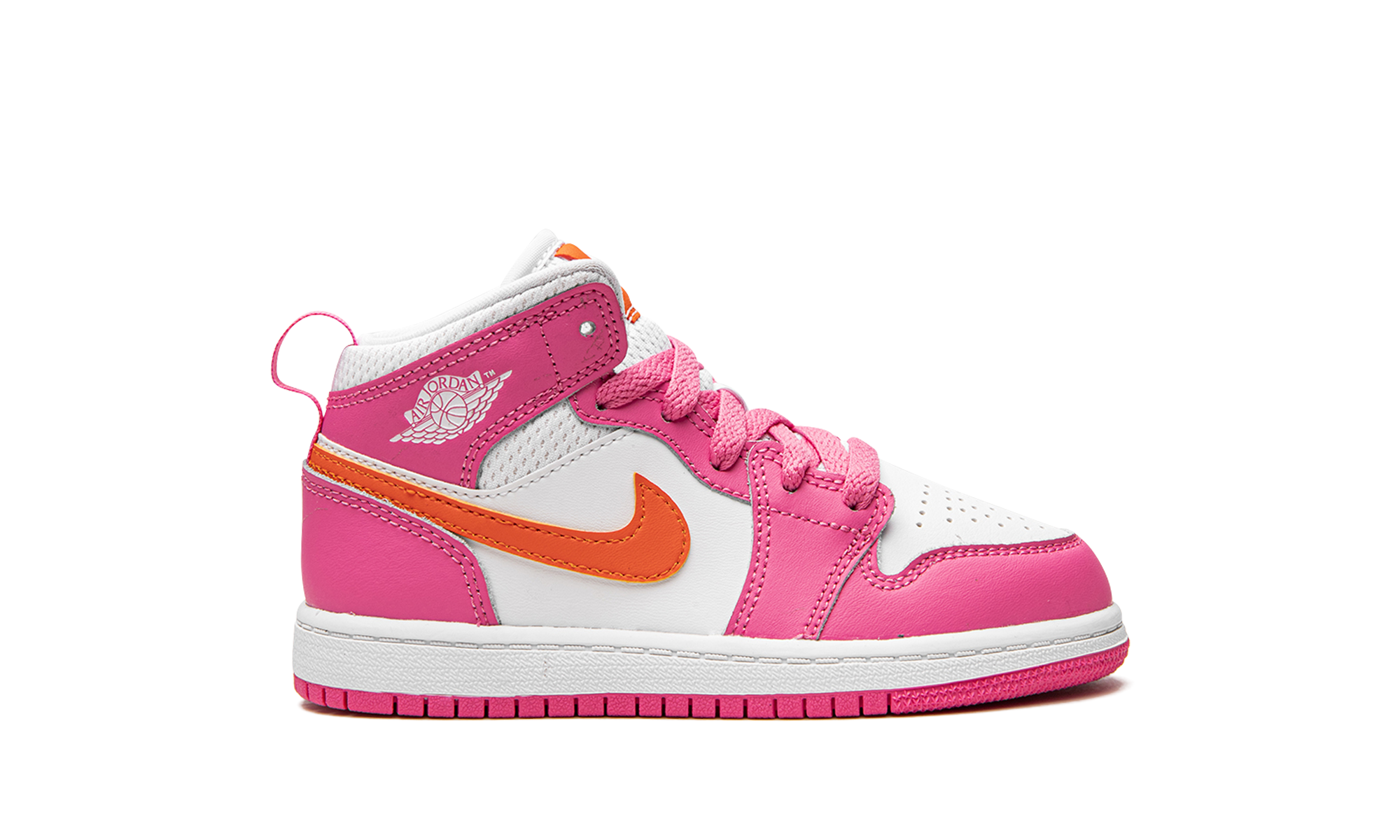 jordan 1 mid pinksicle safety orange ps+DX3238-681+right view