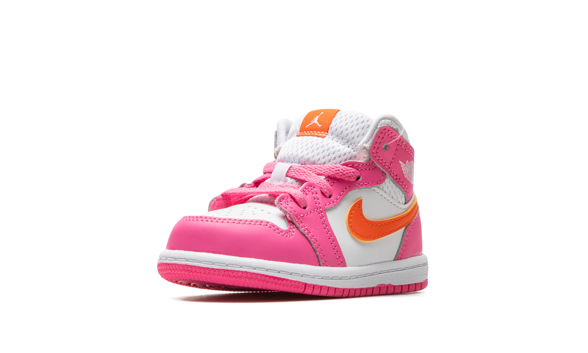 jordan 1 mid pinksicle safety orange td+DX3239-681+left diagnol single view