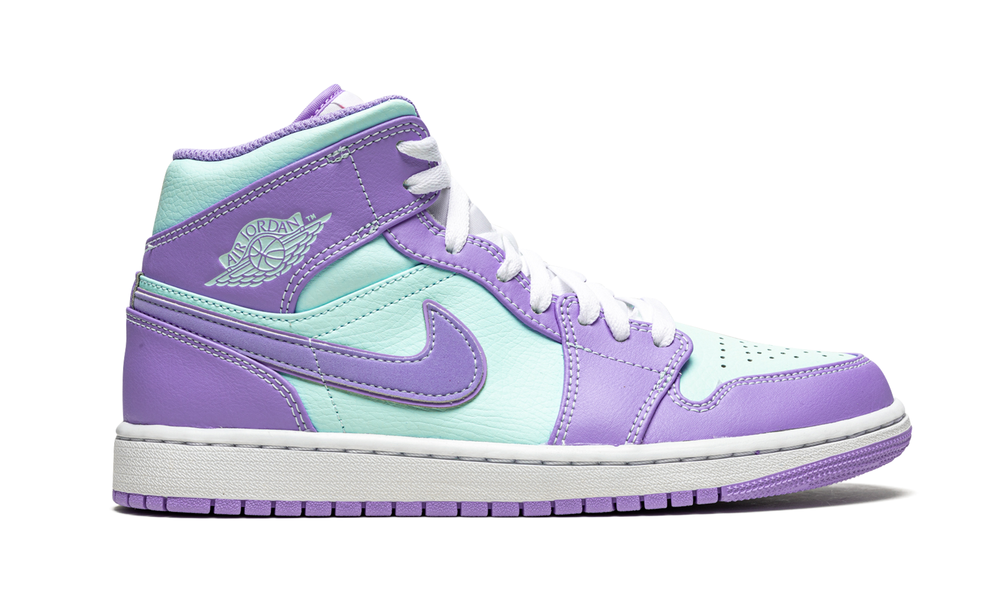 jordan 1 mid purple aqua+554724-500+right view