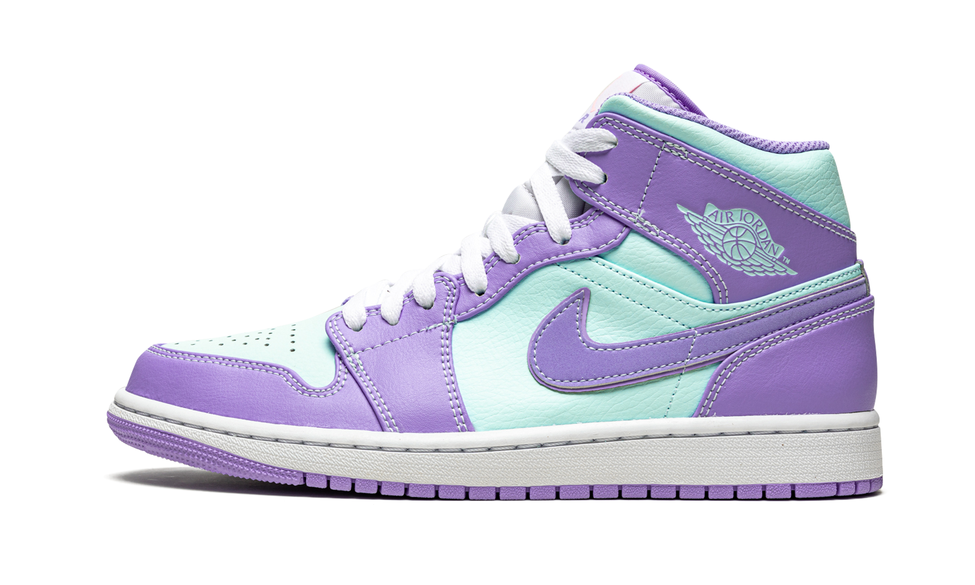 jordan 1 mid purple aqua+554724-500+diagnol right view 1