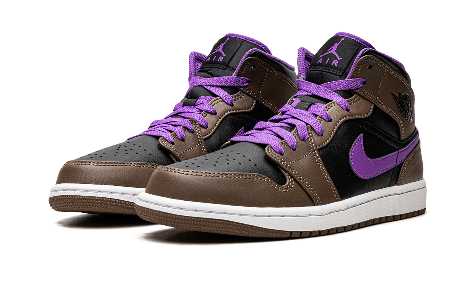 jordan 1 mid purple mocha+DQ8426-215+diagnol left view
