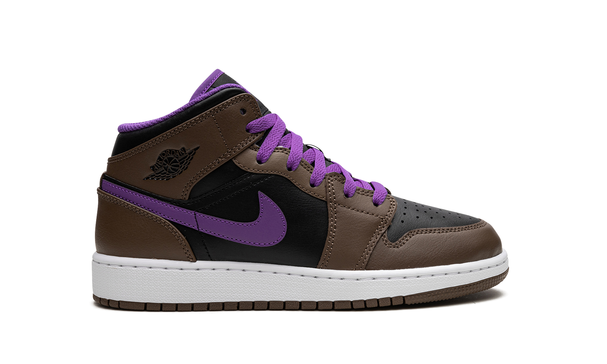 jordan 1 mid purple mocha gs+DQ8423-215+right view