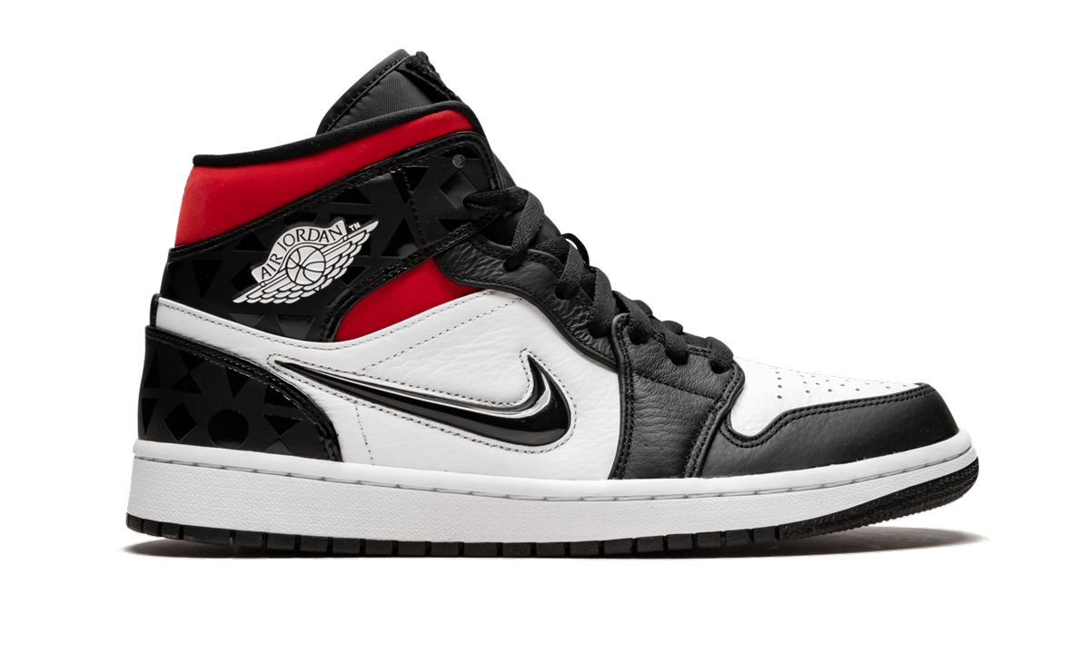 jordan 1 mid quai 54 2019+CJ9219-001+diagnol right behind view