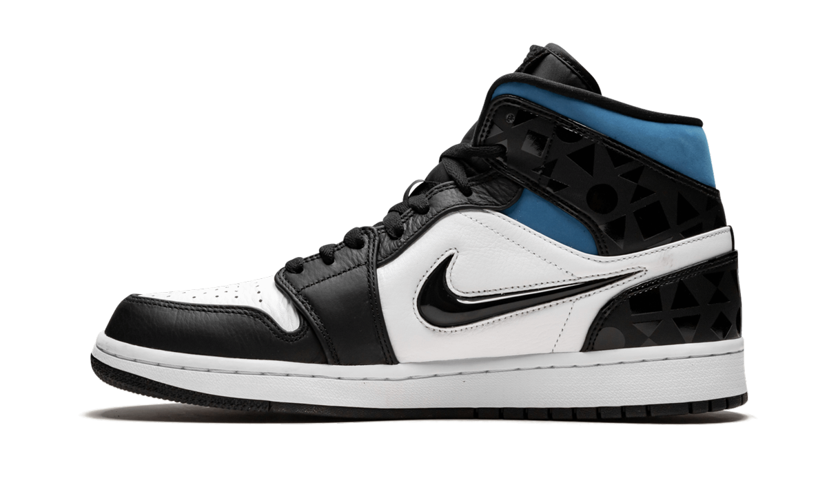 jordan 1 mid quai 54 2019+CJ9219-001+left diagnol single view