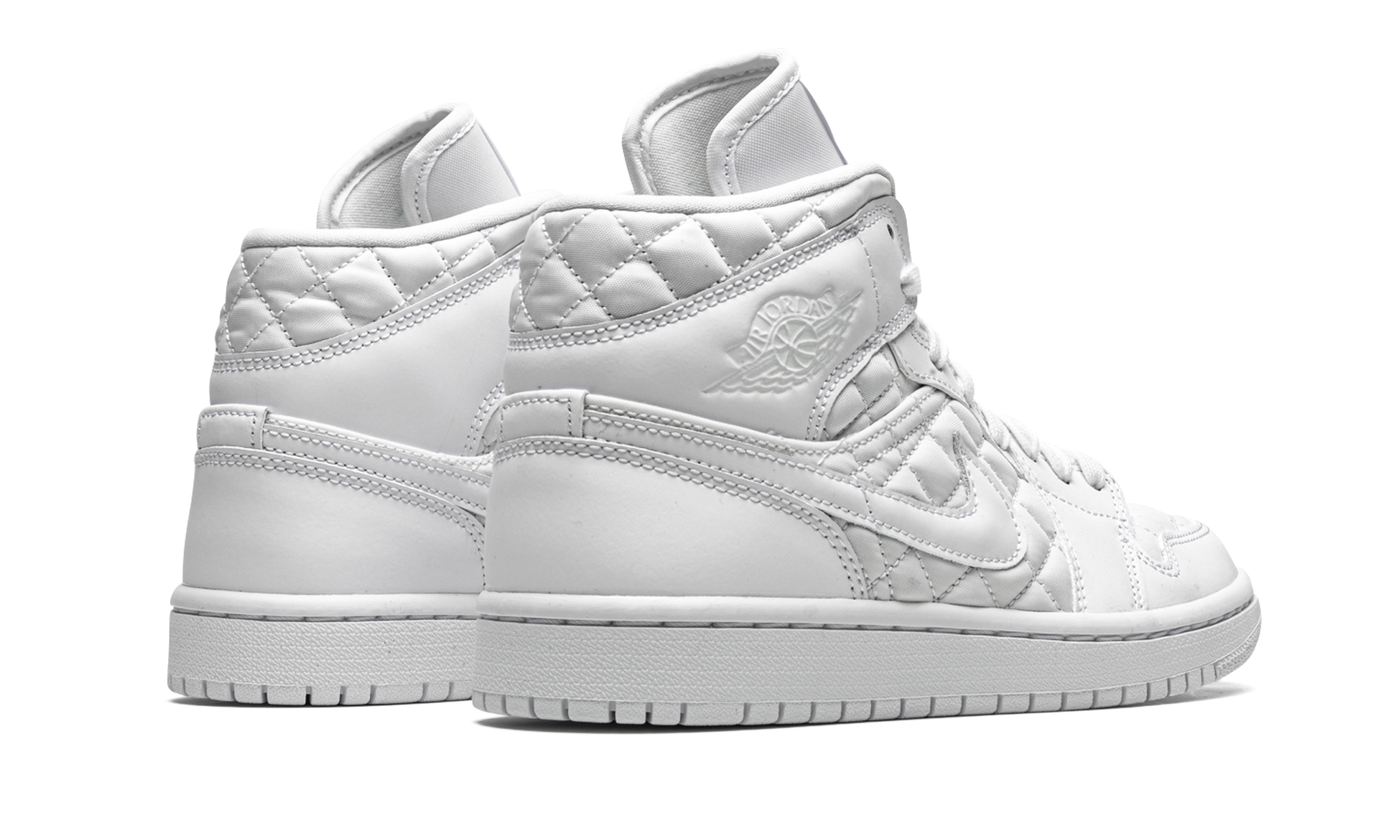 jordan 1 mid quilted white women s+DB6078-100+diagnol right behind view