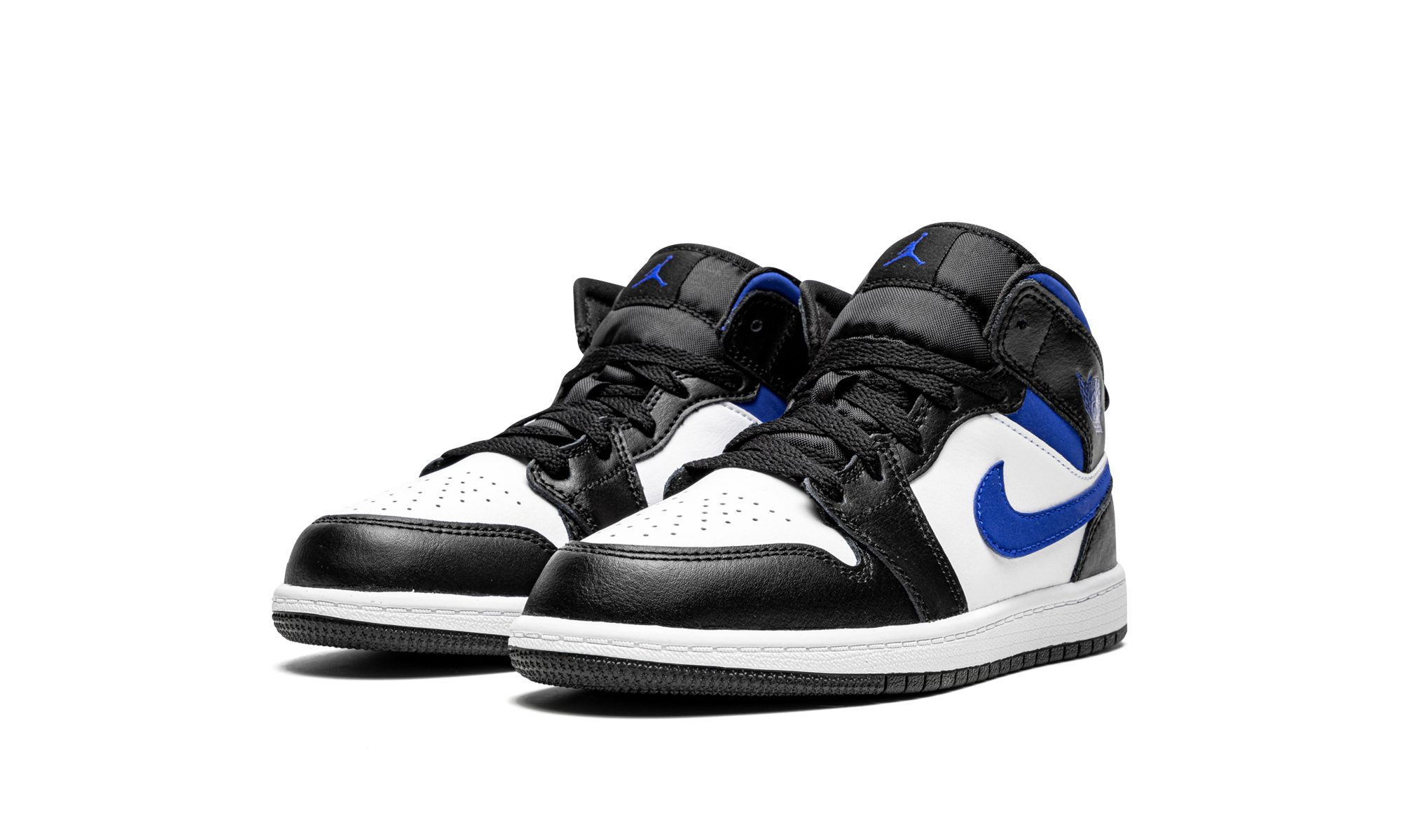 jordan 1 mid racer blue ps+640734-140+diagnol left view