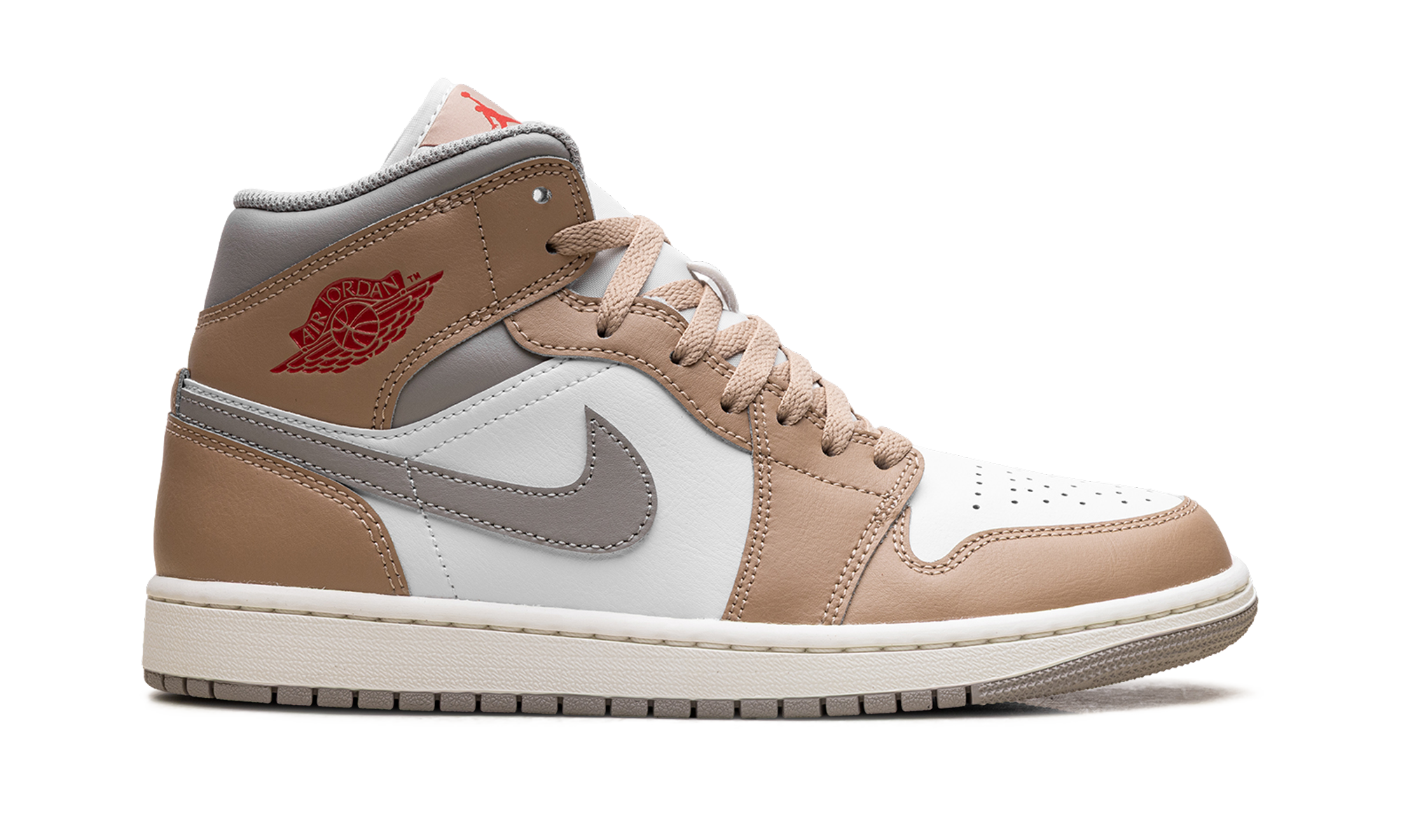 jordan 1 mid rattan white college grey+DQ8426-200+right view
