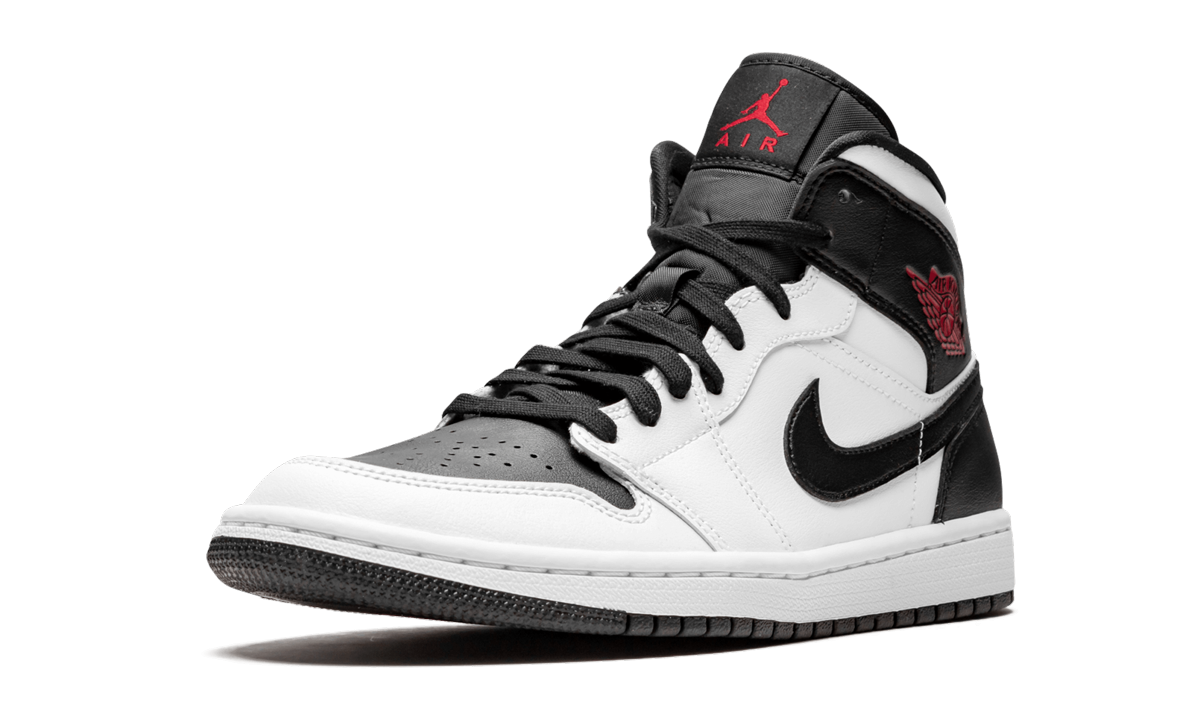 jordan 1 mid reverse black toe women s+BQ6472-101+left diagnol single view