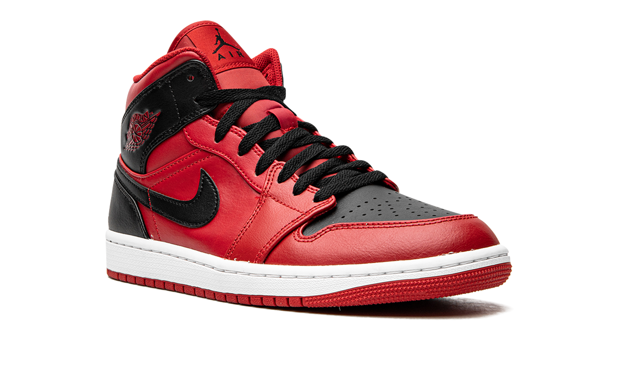 jordan 1 mid reverse bred 2021+554724-660+diagnol right view