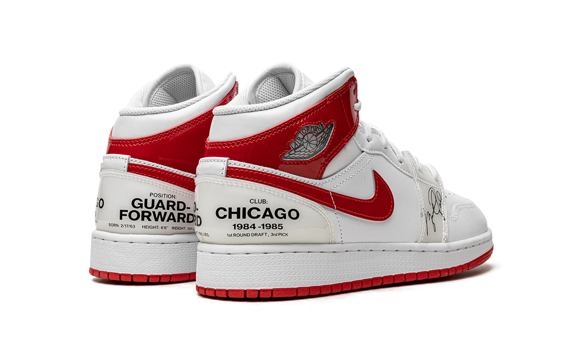 jordan 1 mid rookie season gs+DR6496-116+diagnol right behind view