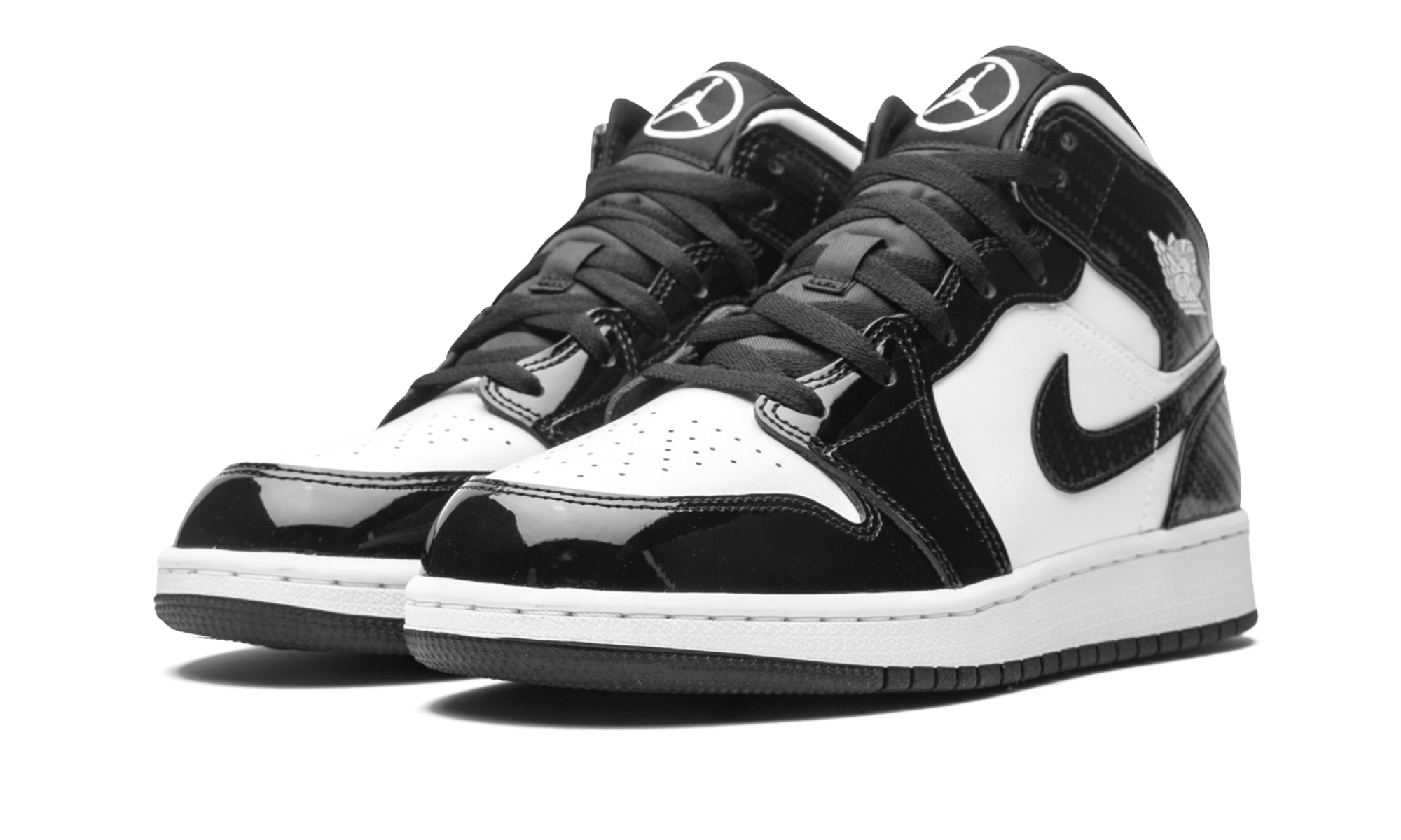jordan 1 mid se all star carbon fiber 2021 gs+DD2192-001+diagnol left view