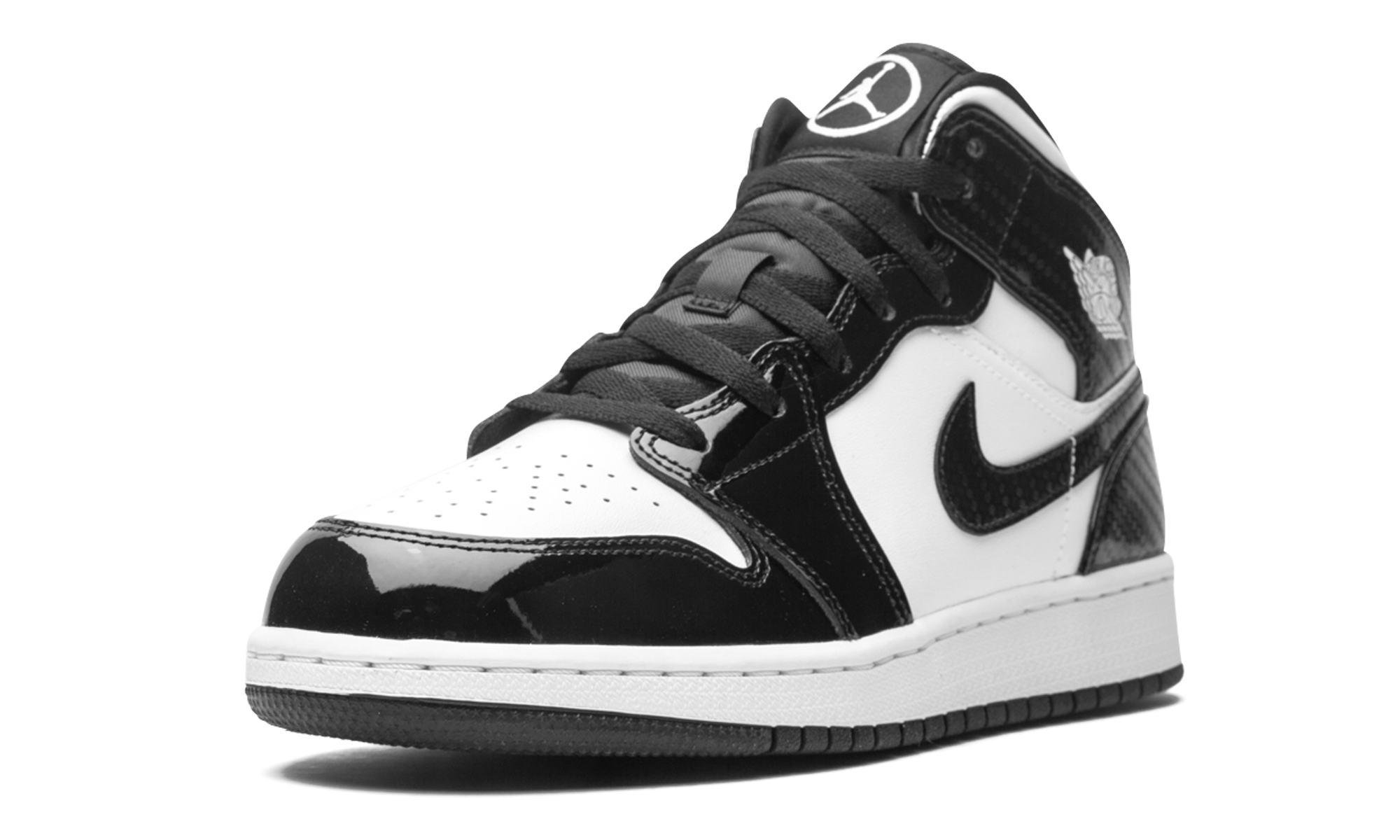 jordan 1 mid se all star carbon fiber 2021 gs+DD2192-001+left diagnol single view