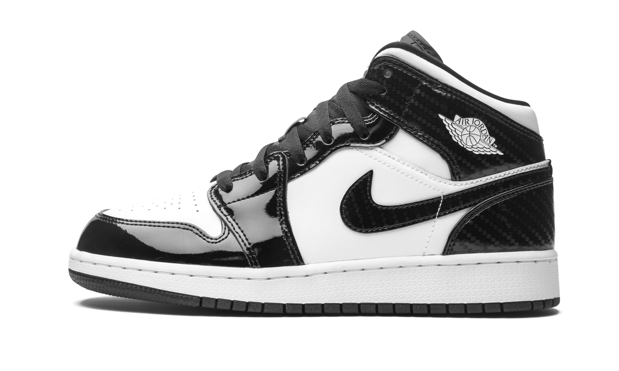jordan 1 mid se all star carbon fiber 2021 gs+DD2192-001+diagnol right view 1