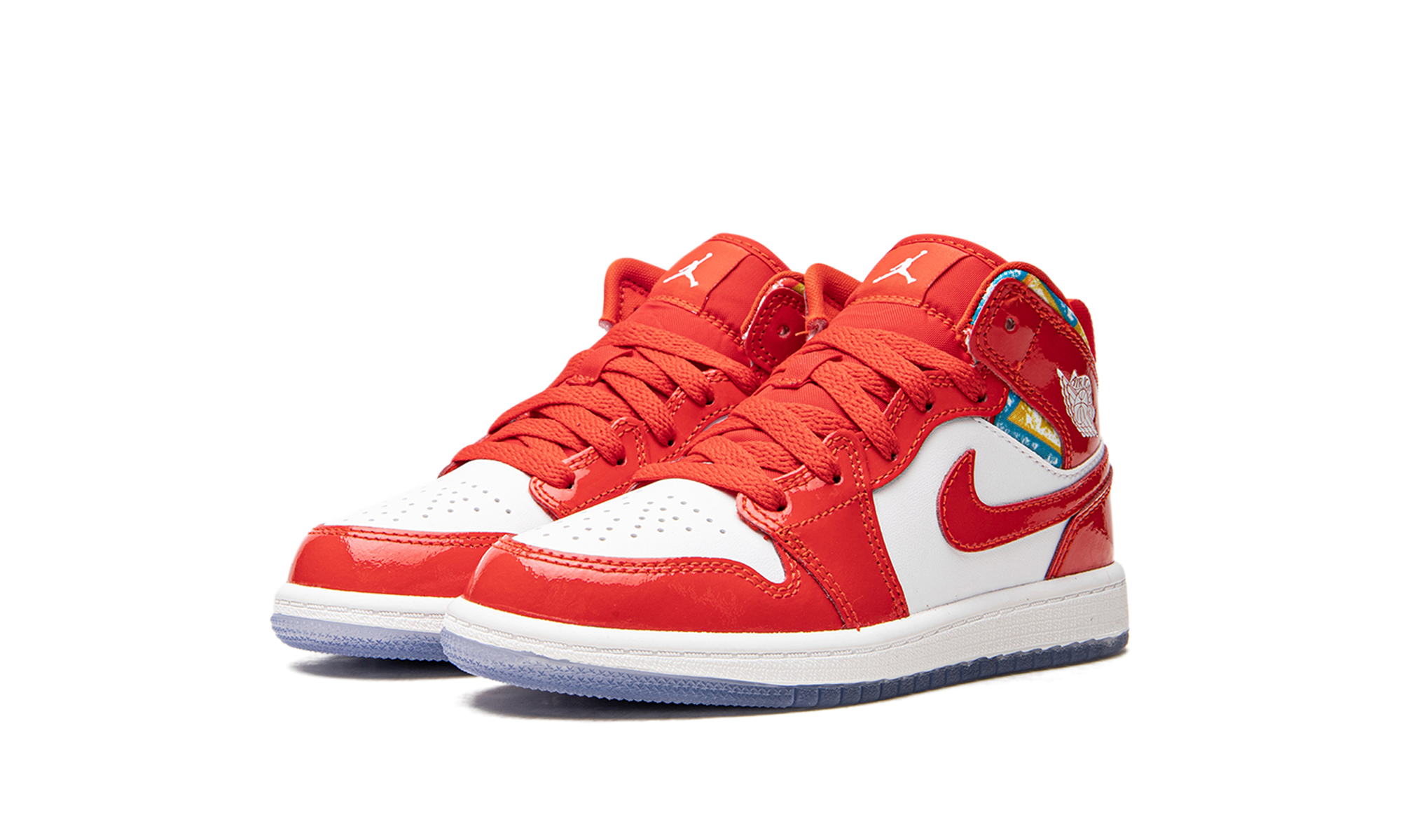 jordan 1 mid se barcelona sweater ps+DC7249-600+diagnol left view