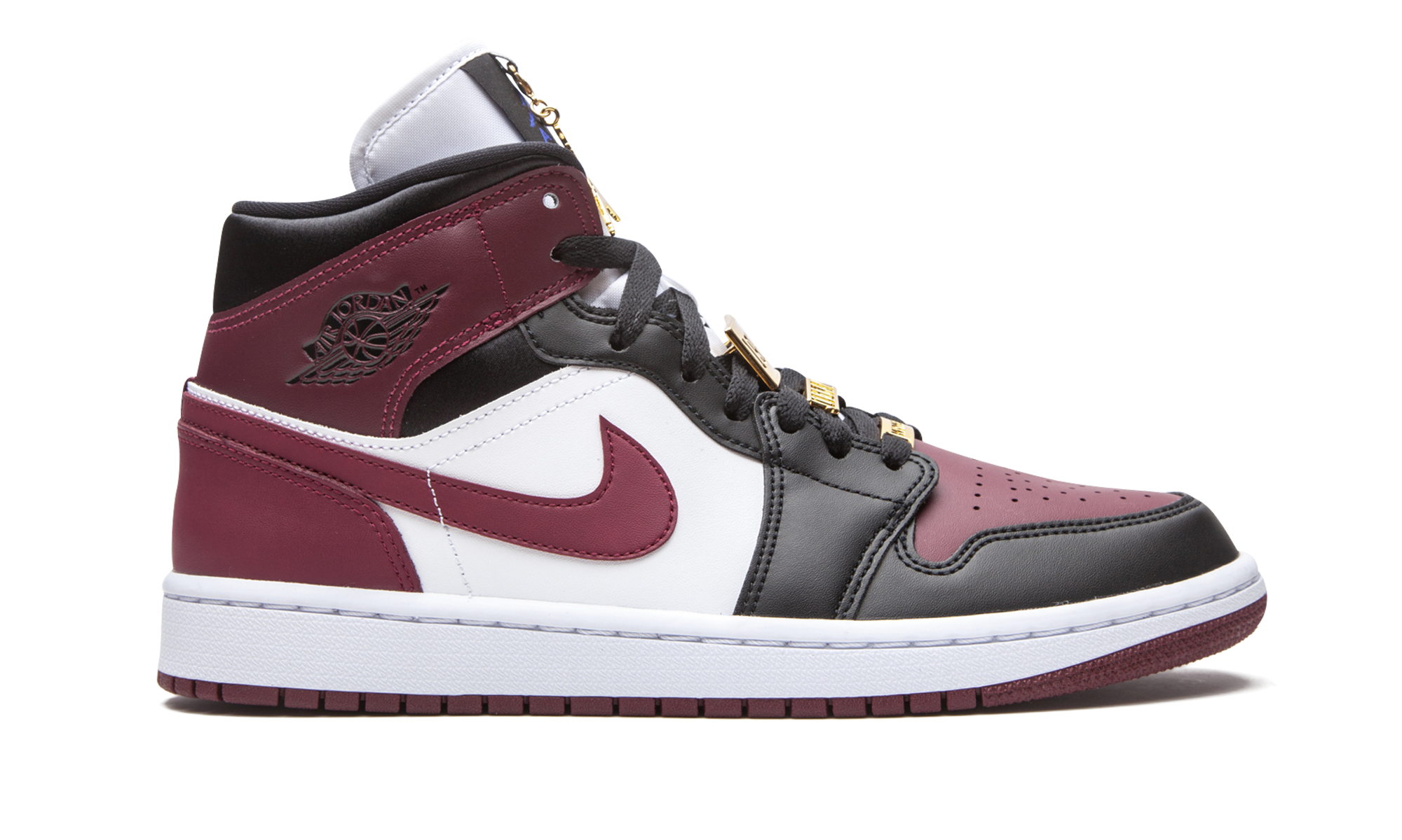 jordan 1 mid se black dark beetroot women s+CZ4385-016+right view