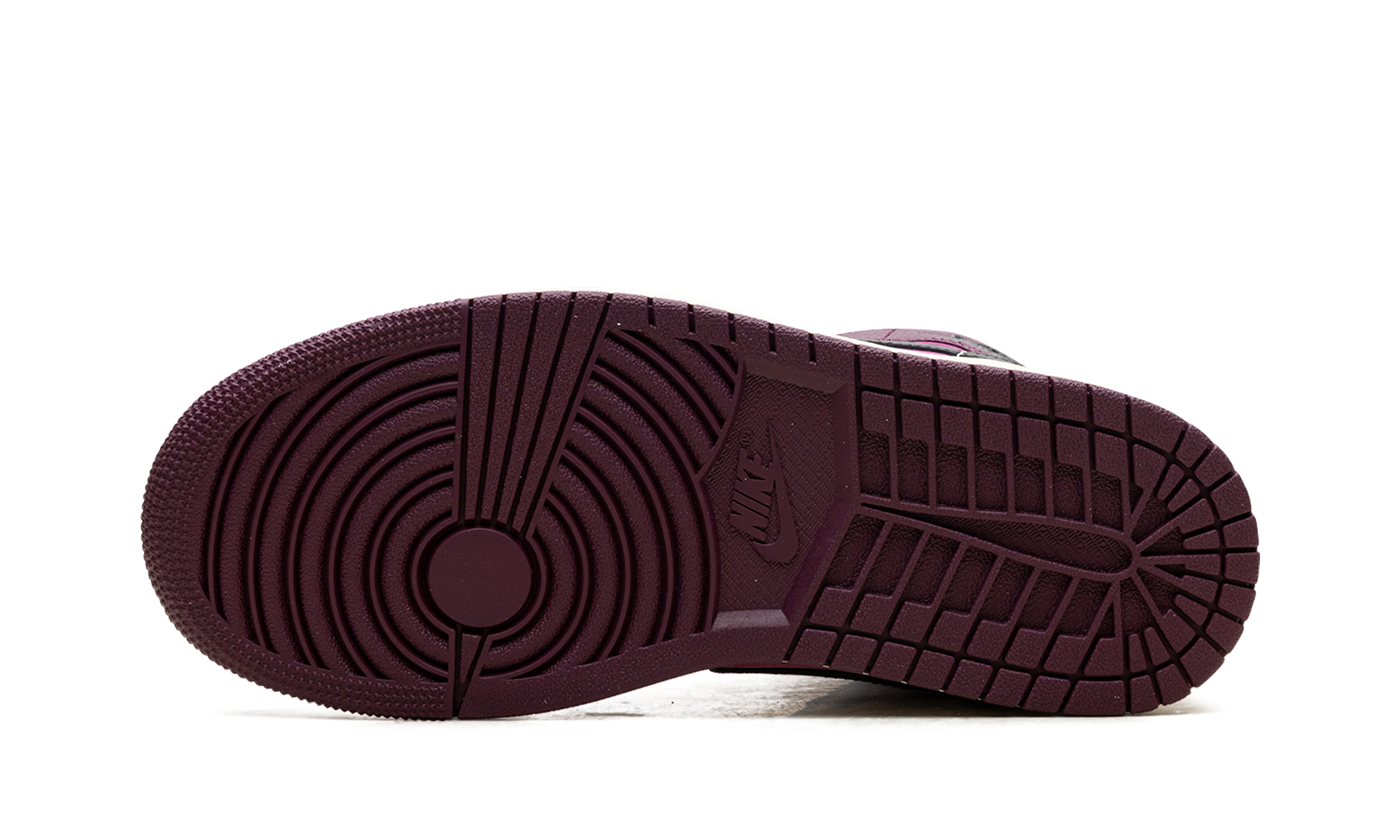 jordan 1 mid se bordeaux women s+FQ7818-101+bottom view