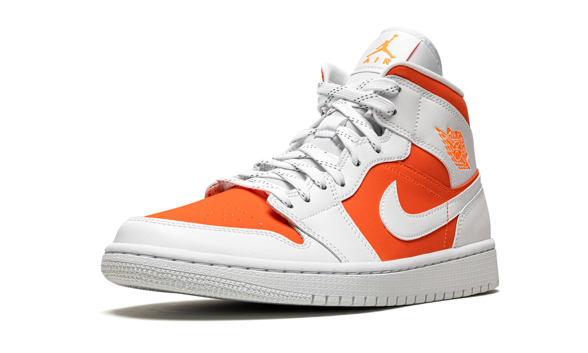 jordan 1 mid se bright citrus women s+CZ0774-800+left diagnol single view