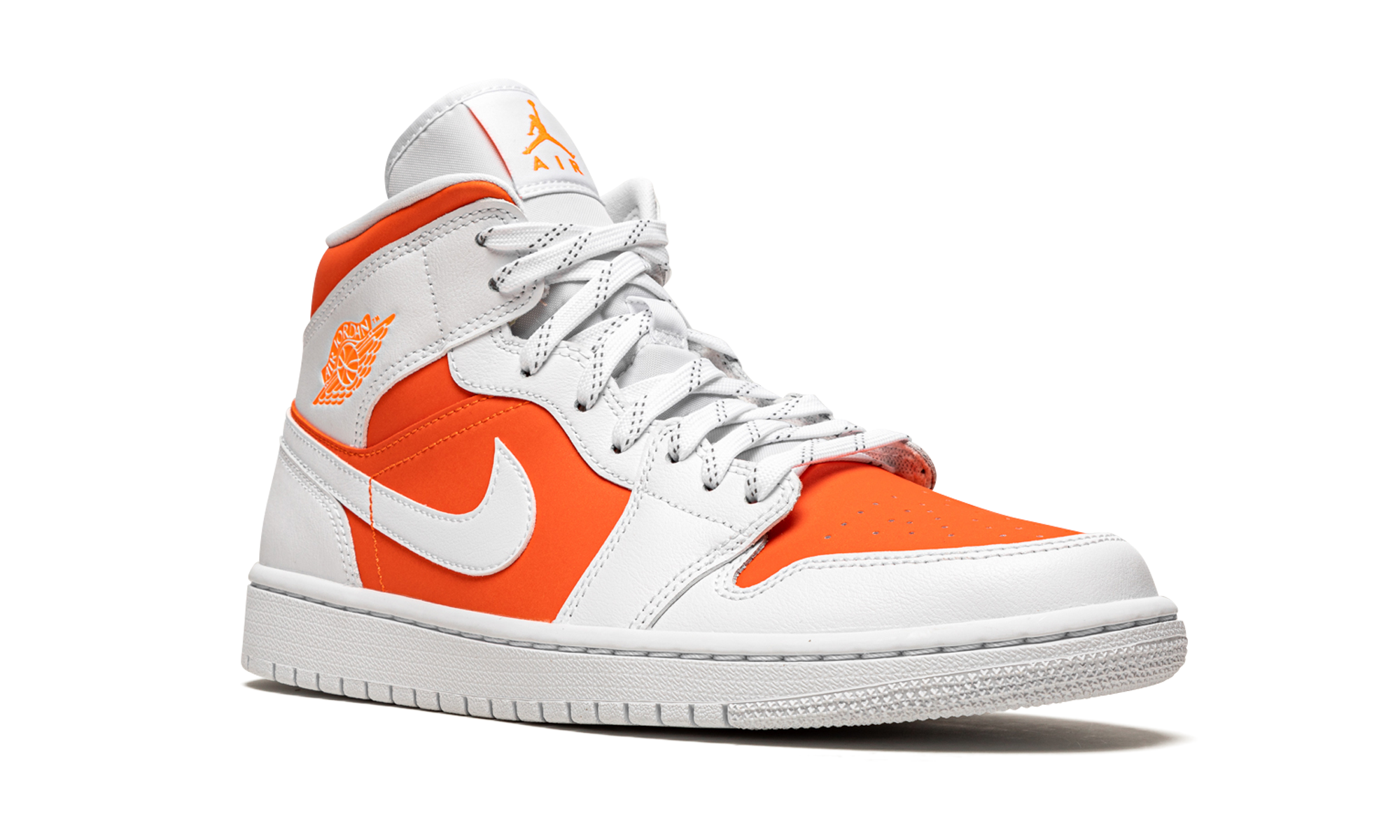 jordan 1 mid se bright citrus women s+CZ0774-800+diagnol right view