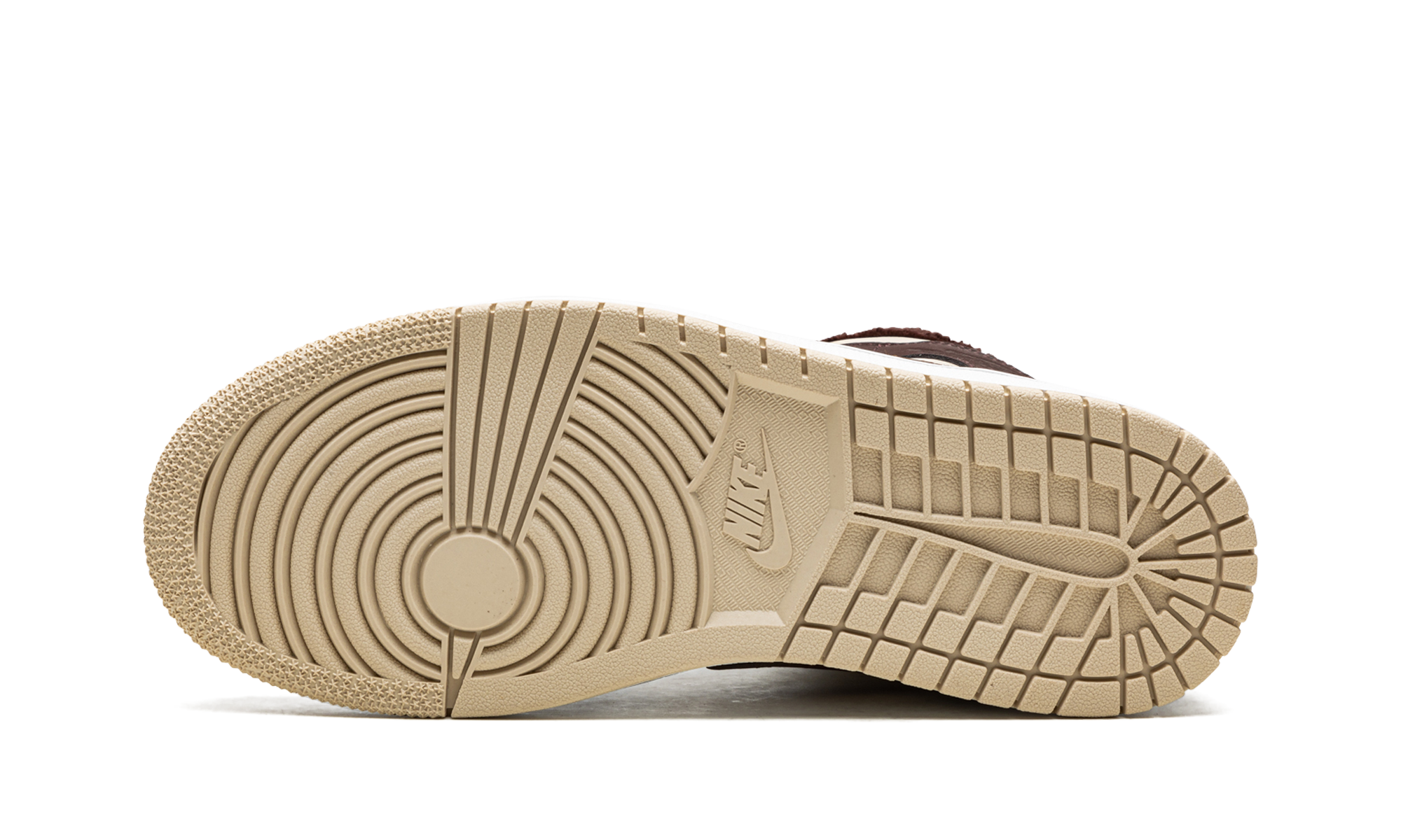 jordan 1 mid se brown basalt oatmeal women s+DO6699-200+bottom view