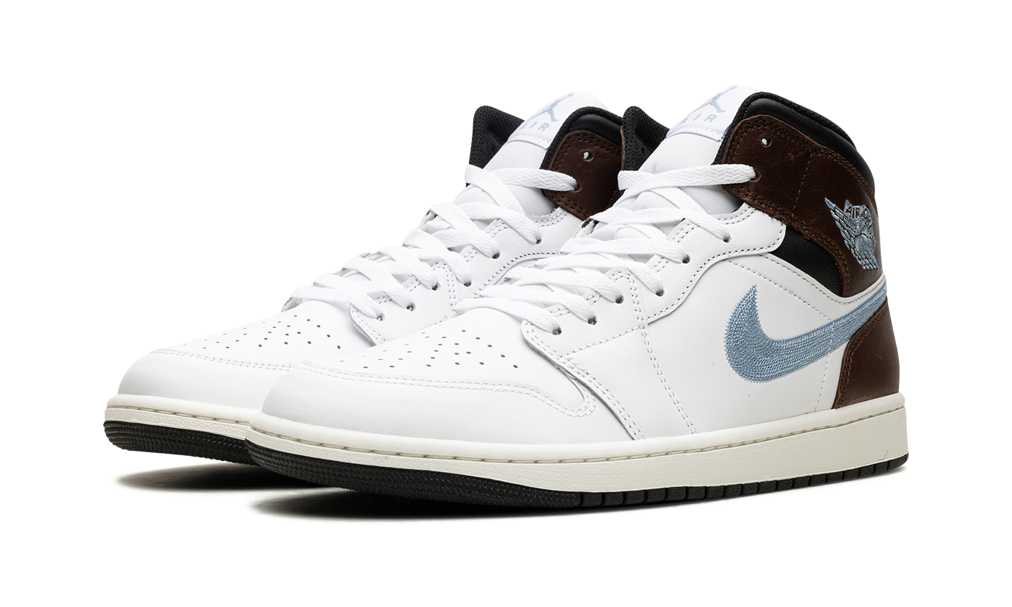 jordan 1 mid se brown blue grey+FQ7831-142+diagnol left view