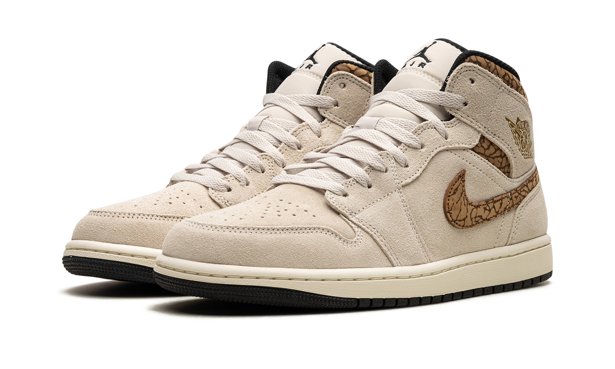 jordan 1 mid se brown elephant+DZ4129-102+diagnol left view