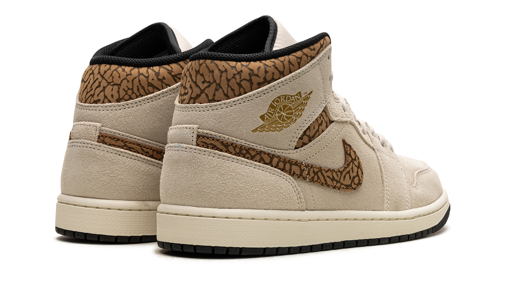 jordan 1 mid se brown elephant+DZ4129-102+diagnol right behind view