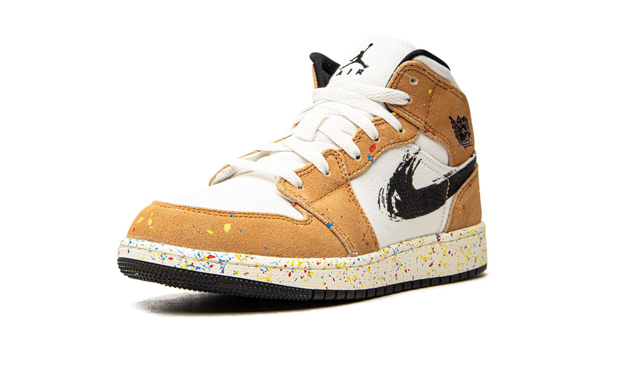 jordan 1 mid se brushstroke gs+DA8006-100+left diagnol single view