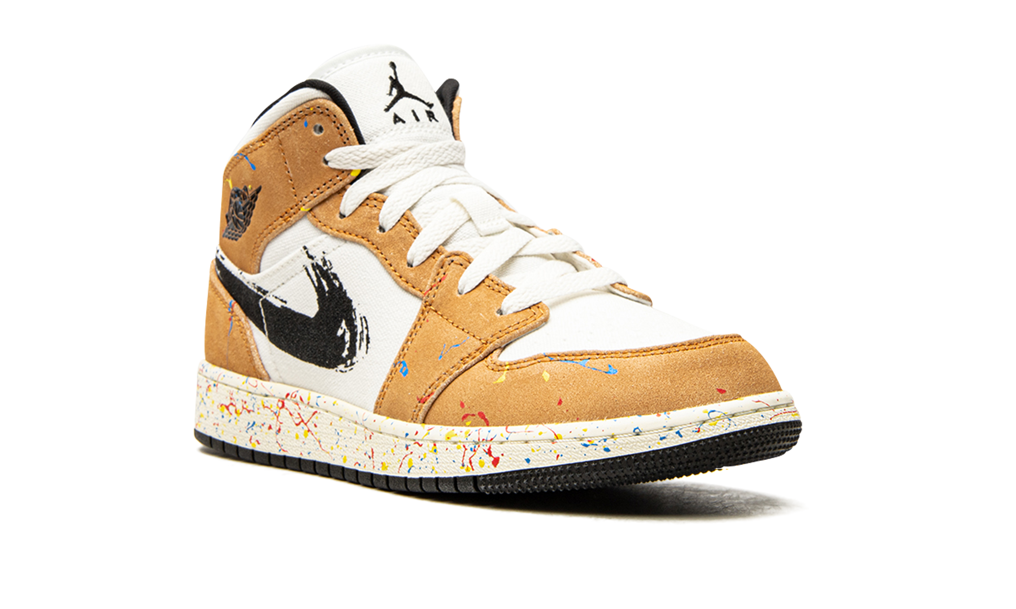 jordan 1 mid se brushstroke gs+DA8006-100+diagnol right view