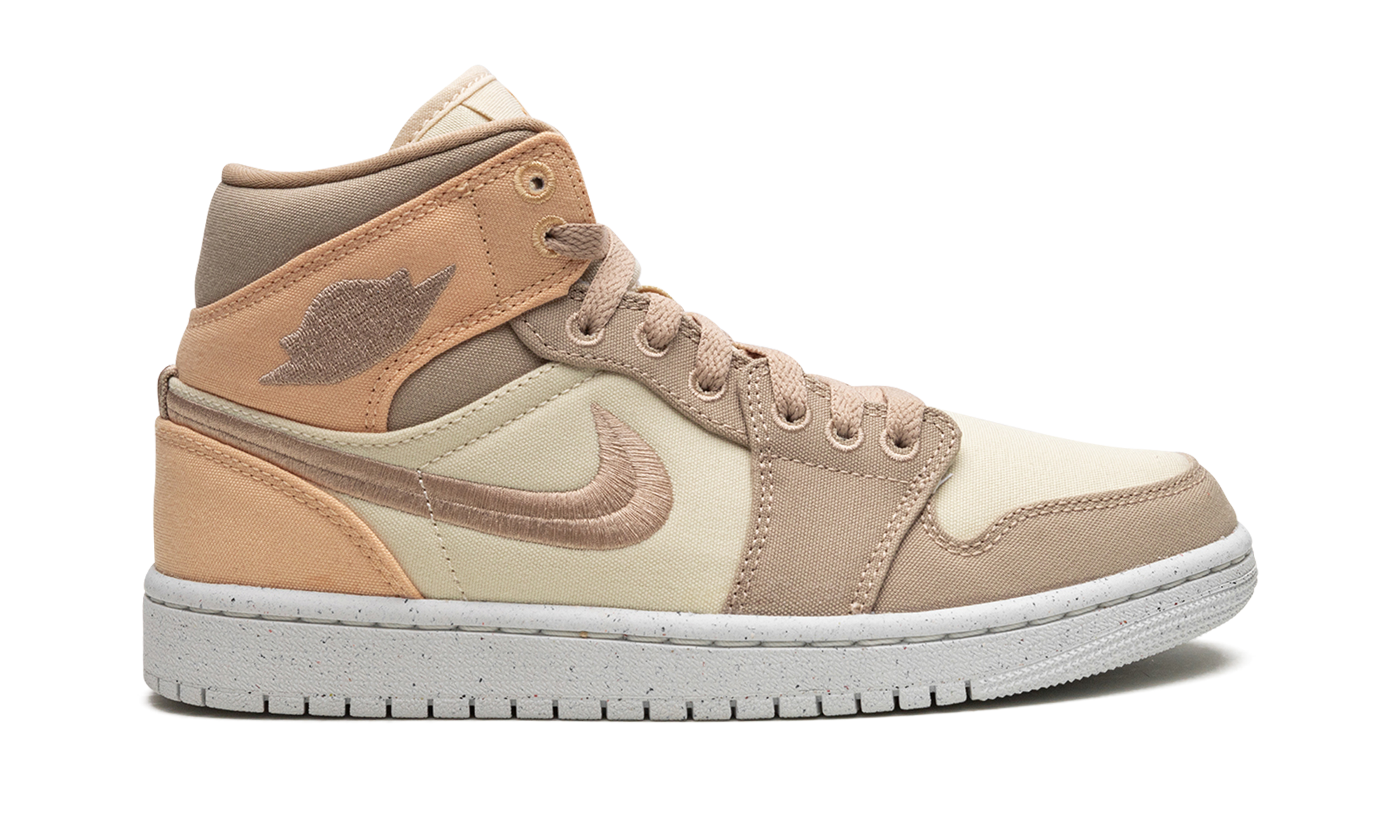 jordan 1 mid se canvas khaki women s+DV0427-102+right view