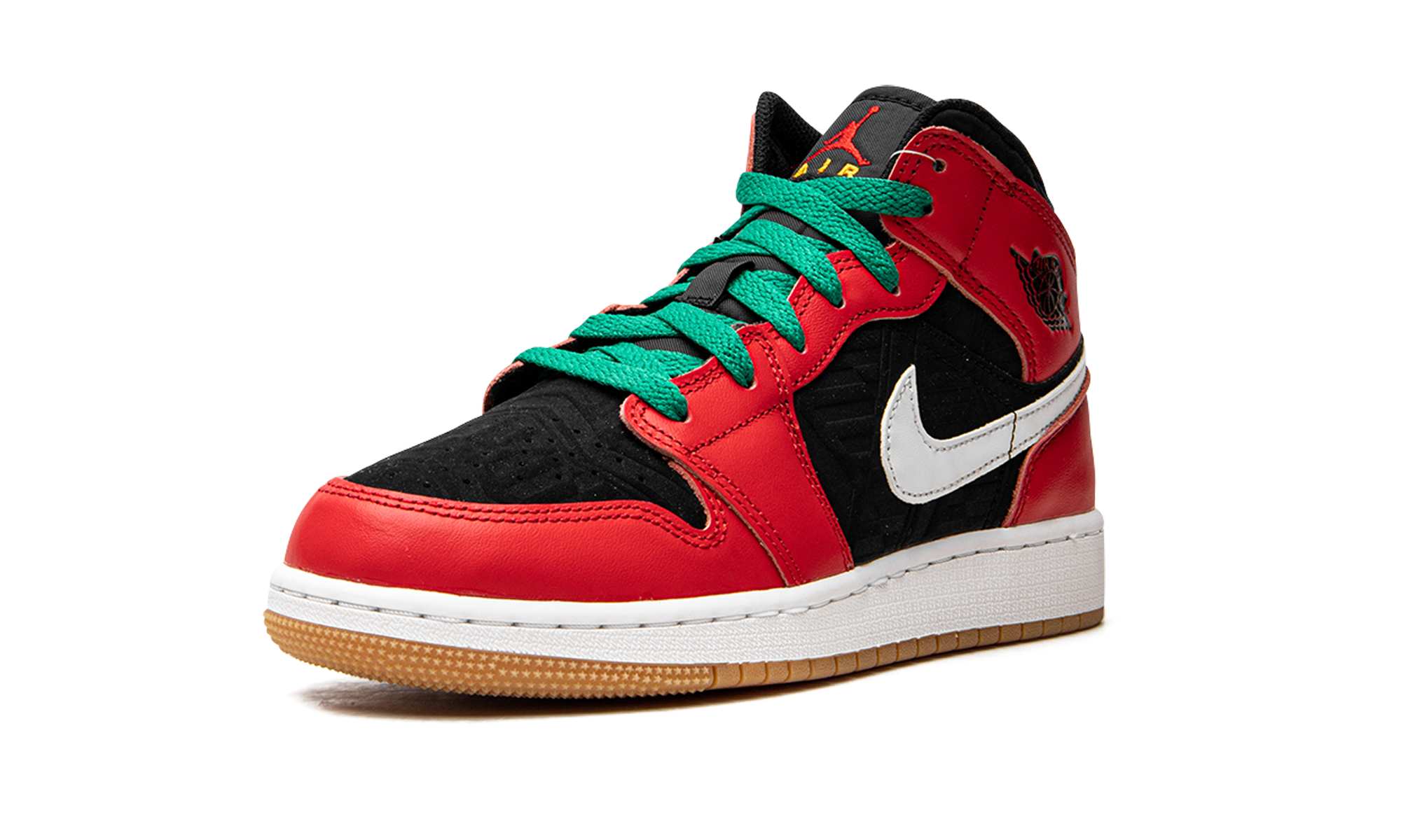 jordan 1 mid se christmas gs+DQ8418-006+left diagnol single view