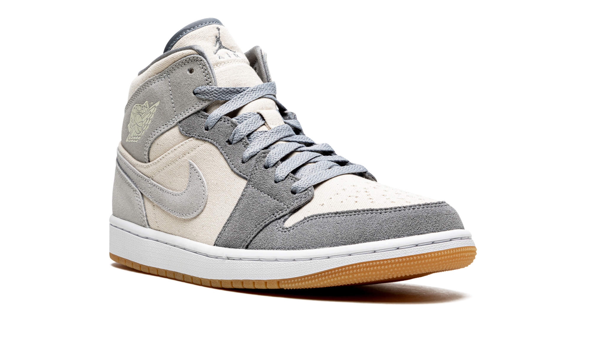 jordan 1 mid se coconut milk particle grey+DN4281-100+diagnol right view