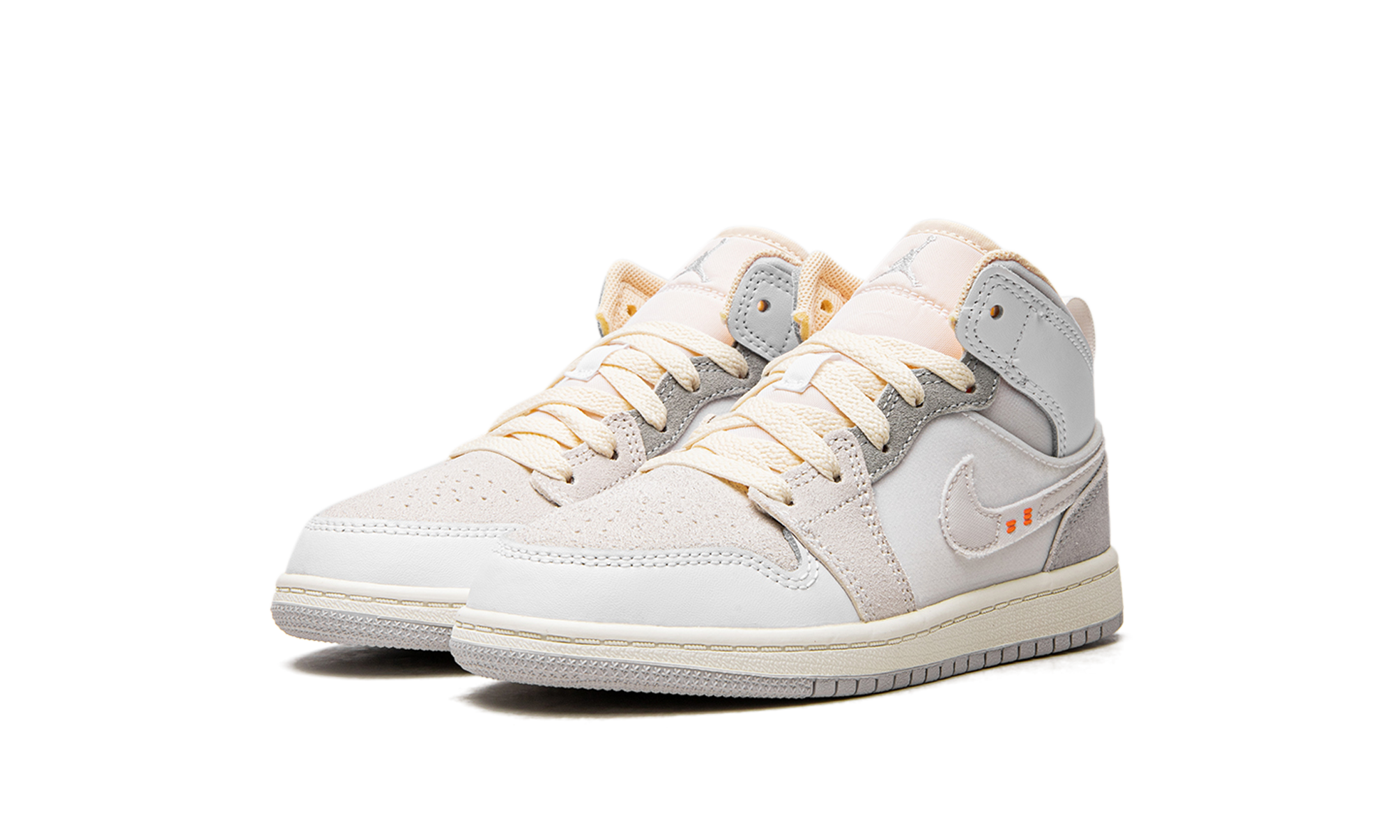 jordan 1 mid se craft craft inside out white grey ps+DQ3724-100+diagnol left view