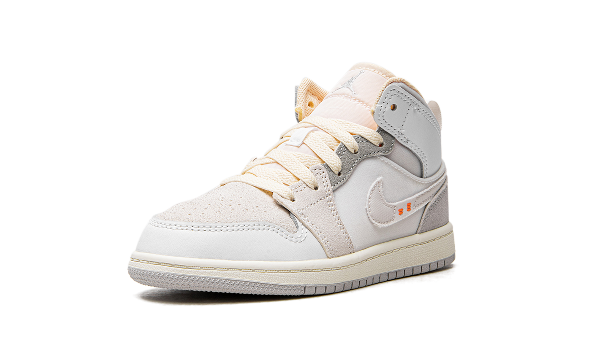 jordan 1 mid se craft craft inside out white grey ps+DQ3724-100+left diagnol single view