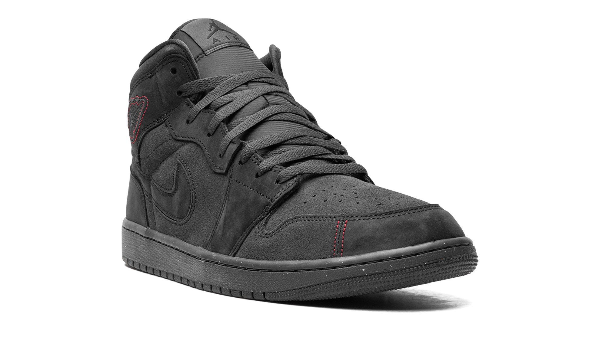 jordan 1 mid se craft dark smoke red+FD8634-001+diagnol right view