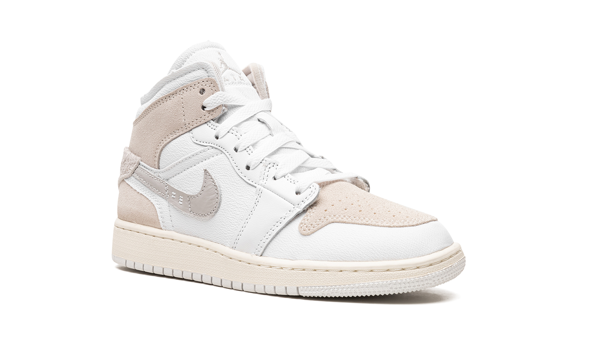 jordan 1 mid se craft inside out tech grey gs+FB9142-120+diagnol right view