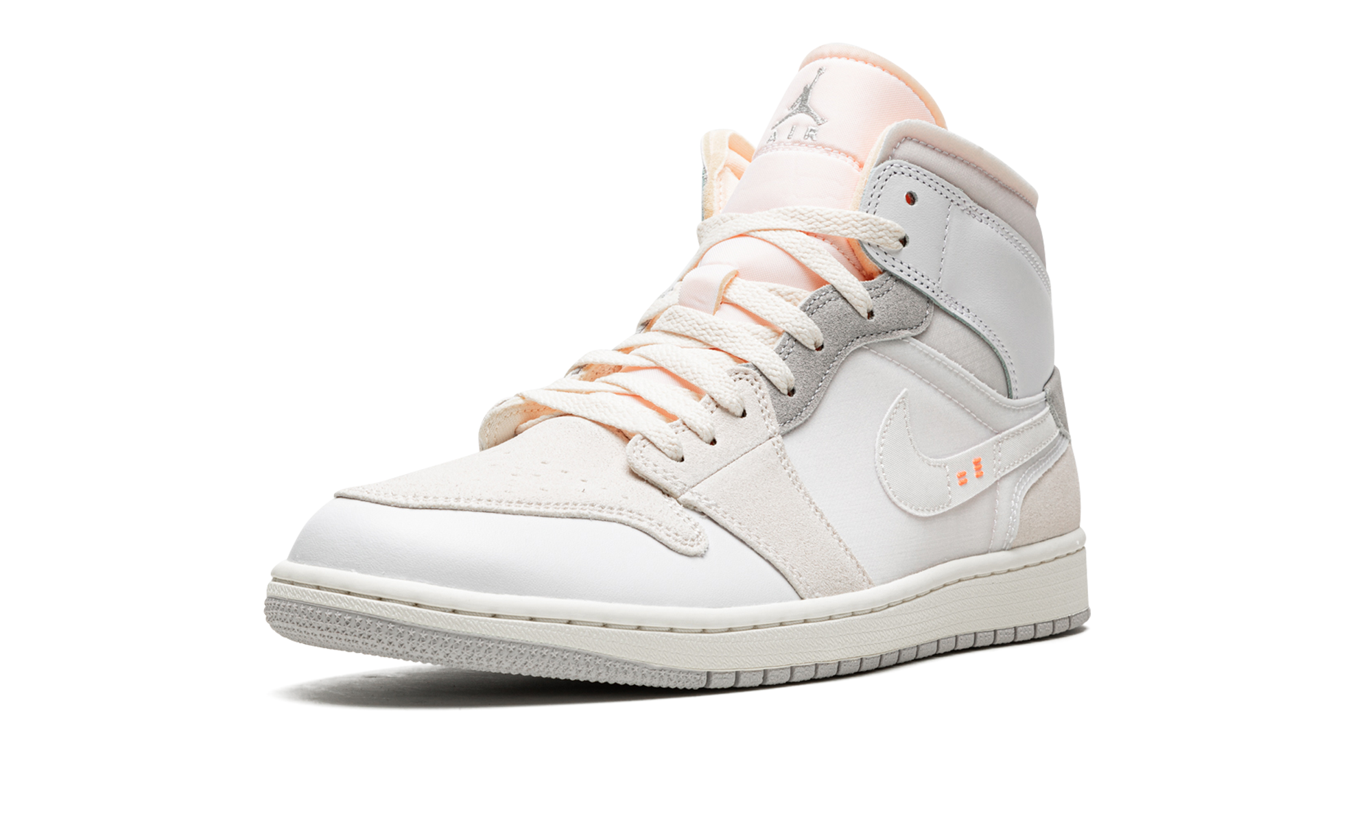 jordan 1 mid se craft inside out white grey+DM9652-100+left diagnol single view
