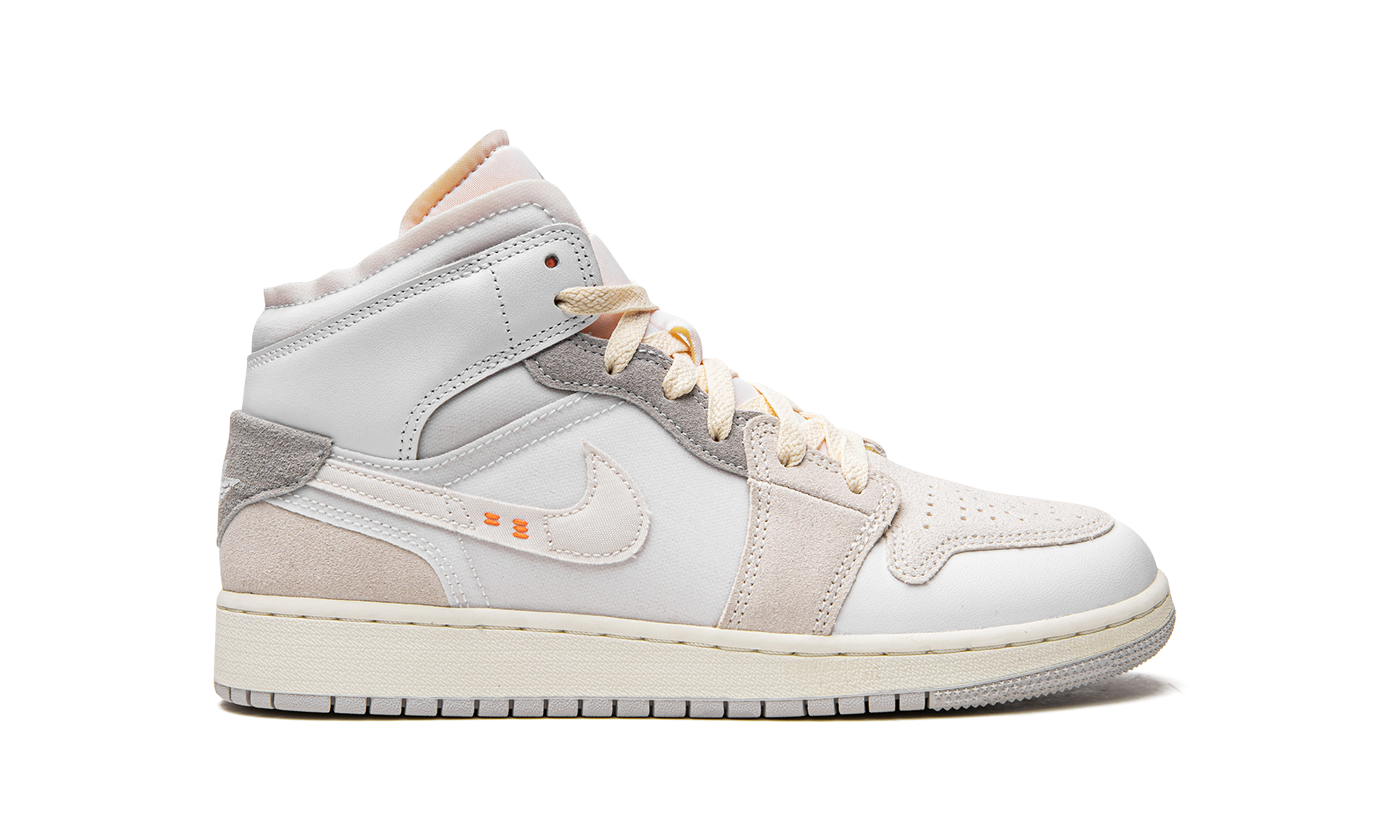jordan 1 mid se craft inside out white grey gs+DQ3726-100+right view