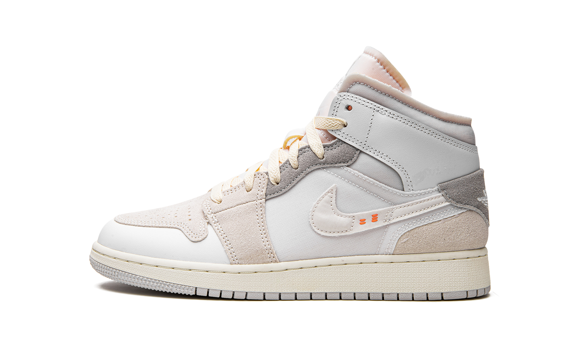 jordan 1 mid se craft inside out white grey gs+DQ3726-100+diagnol right view 1