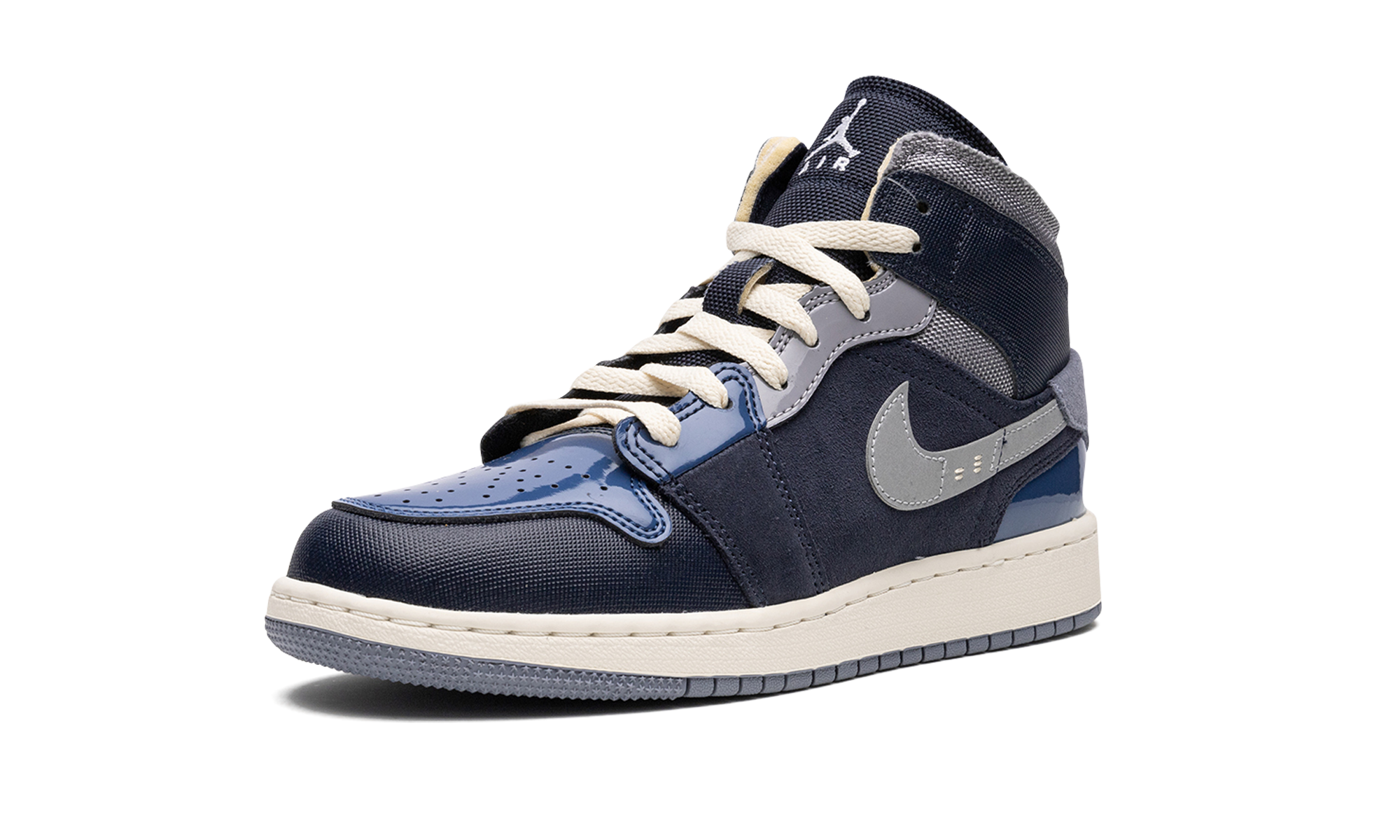 jordan 1 mid se craft obsidian gs+DX2193-400+left diagnol single view