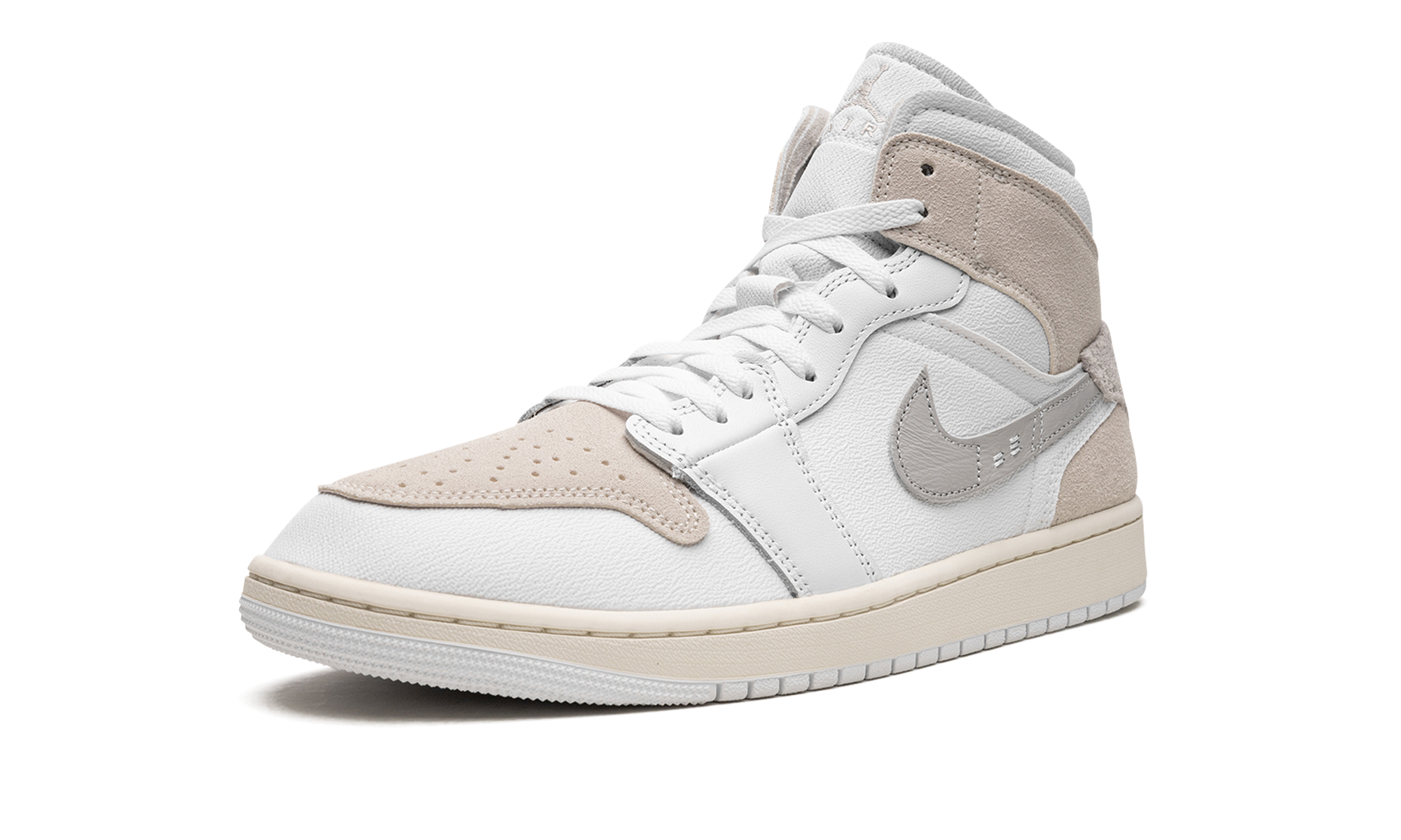 jordan 1 mid se craft tech grey+DM9652-120+left diagnol single view