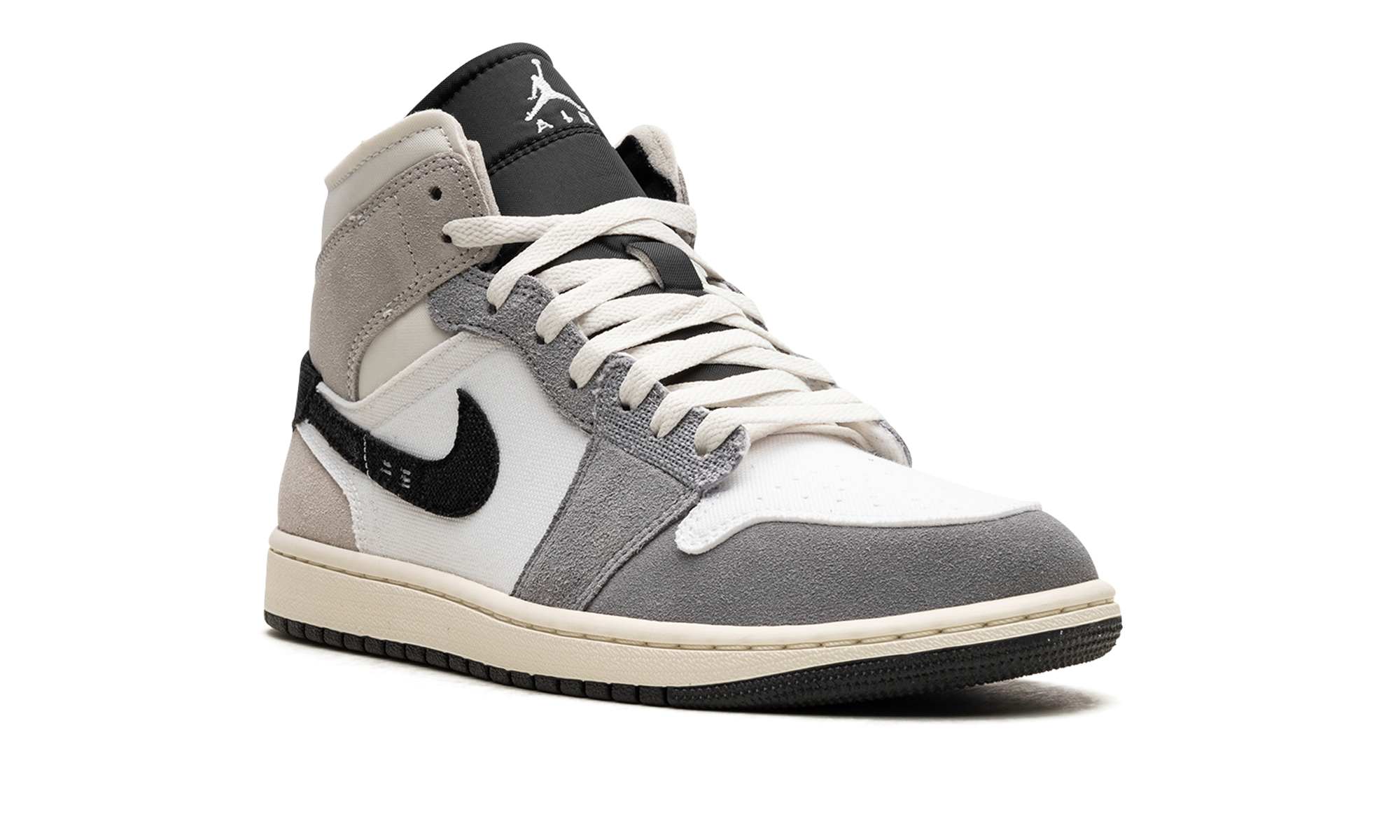 jordan 1 mid se craft white cement grey black+DZ4136-002+diagnol right view