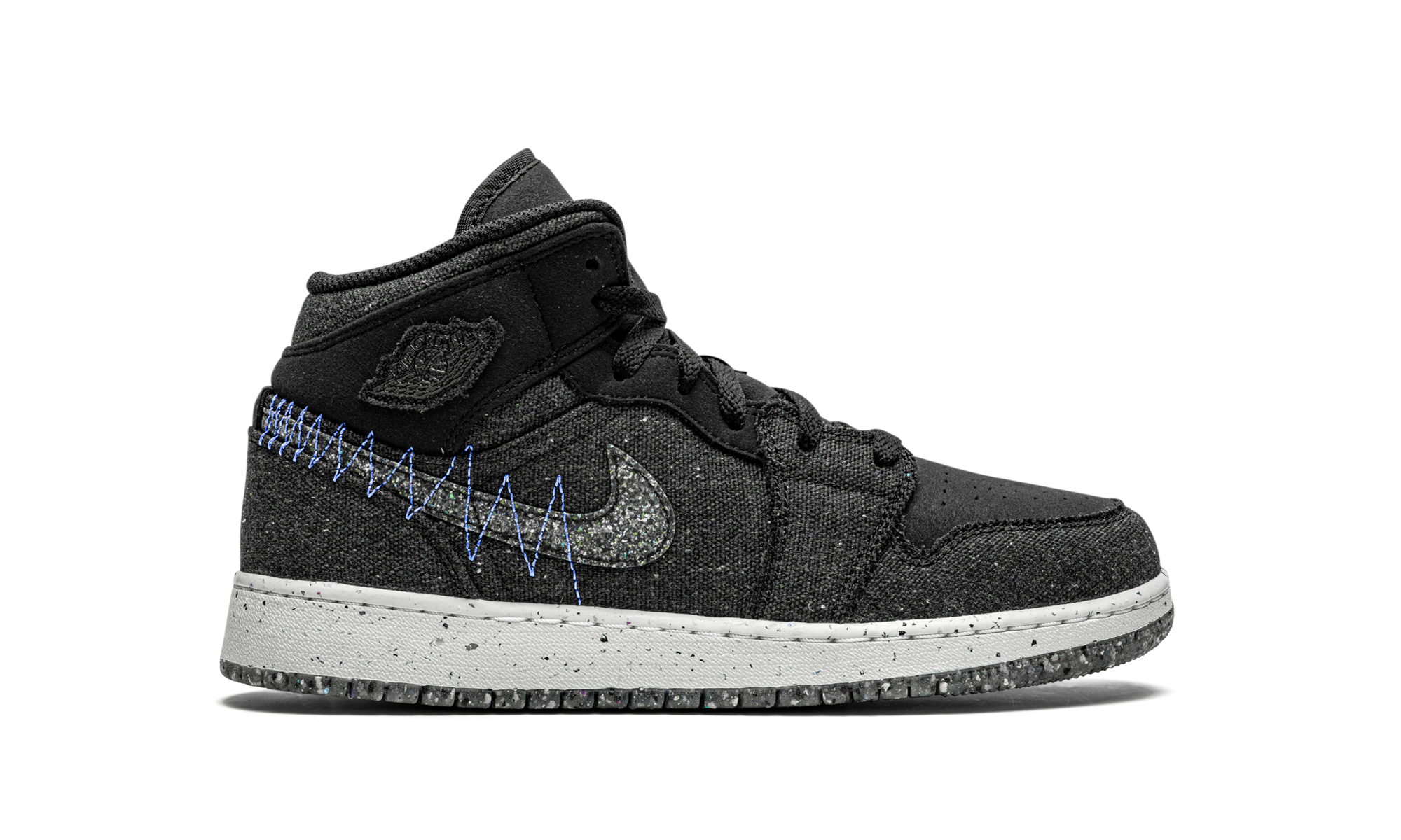 jordan 1 mid se crater black gs+DM4334-001+right view