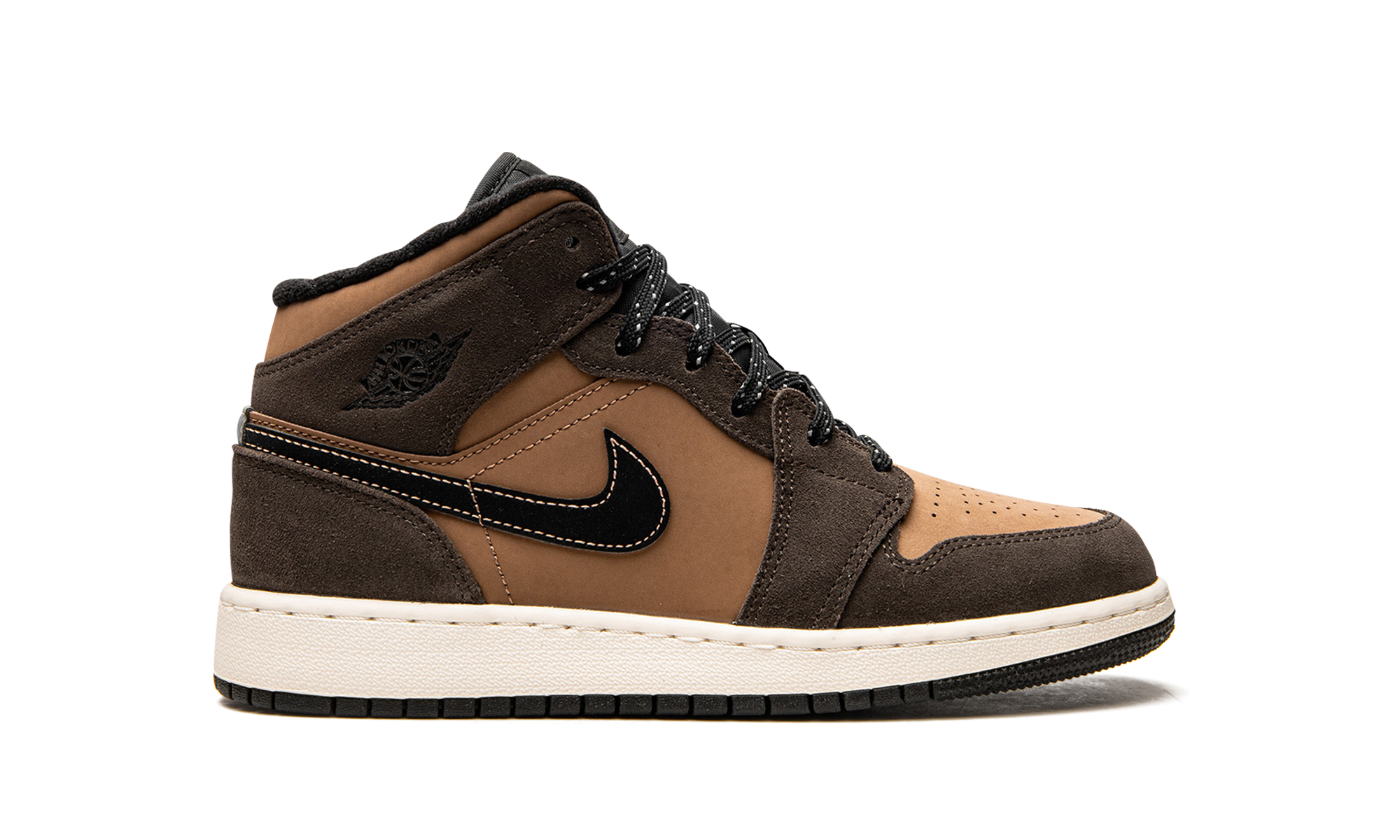 jordan 1 mid se dark chocolate gs+DC7248-200+right view