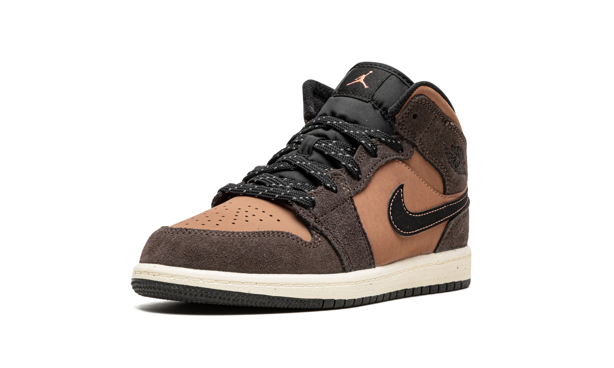 jordan 1 mid se dark chocolate ps+DC7249-200+left diagnol single view