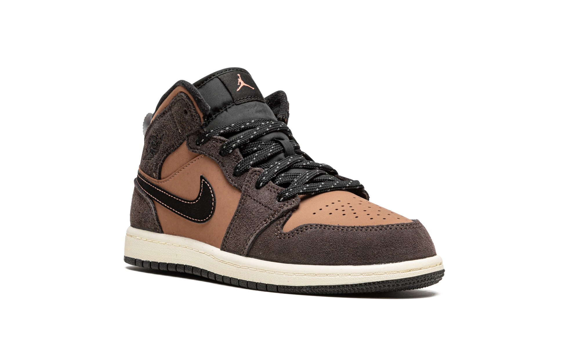 jordan 1 mid se dark chocolate ps+DC7249-200+diagnol right view