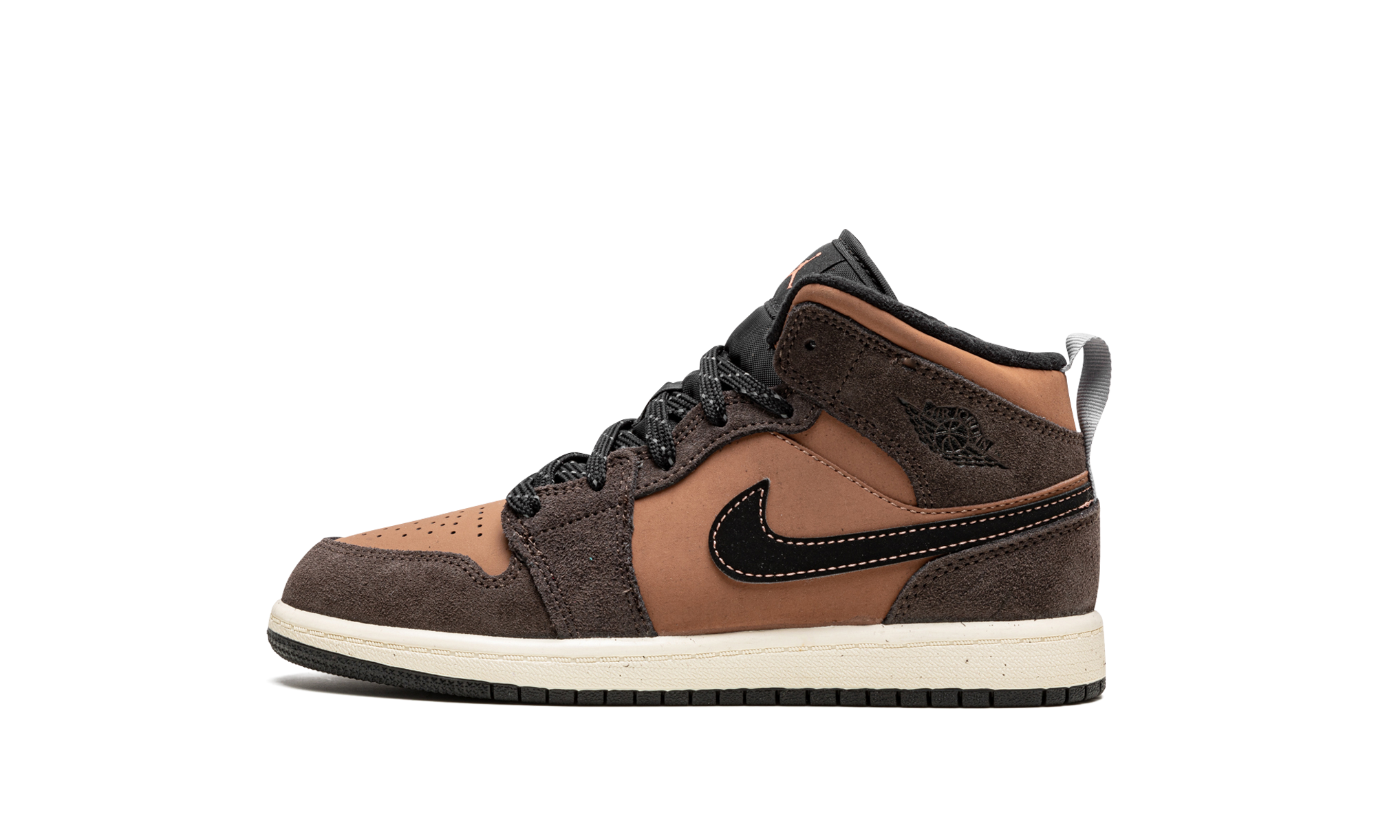 jordan 1 mid se dark chocolate ps+DC7249-200+diagnol right view 1