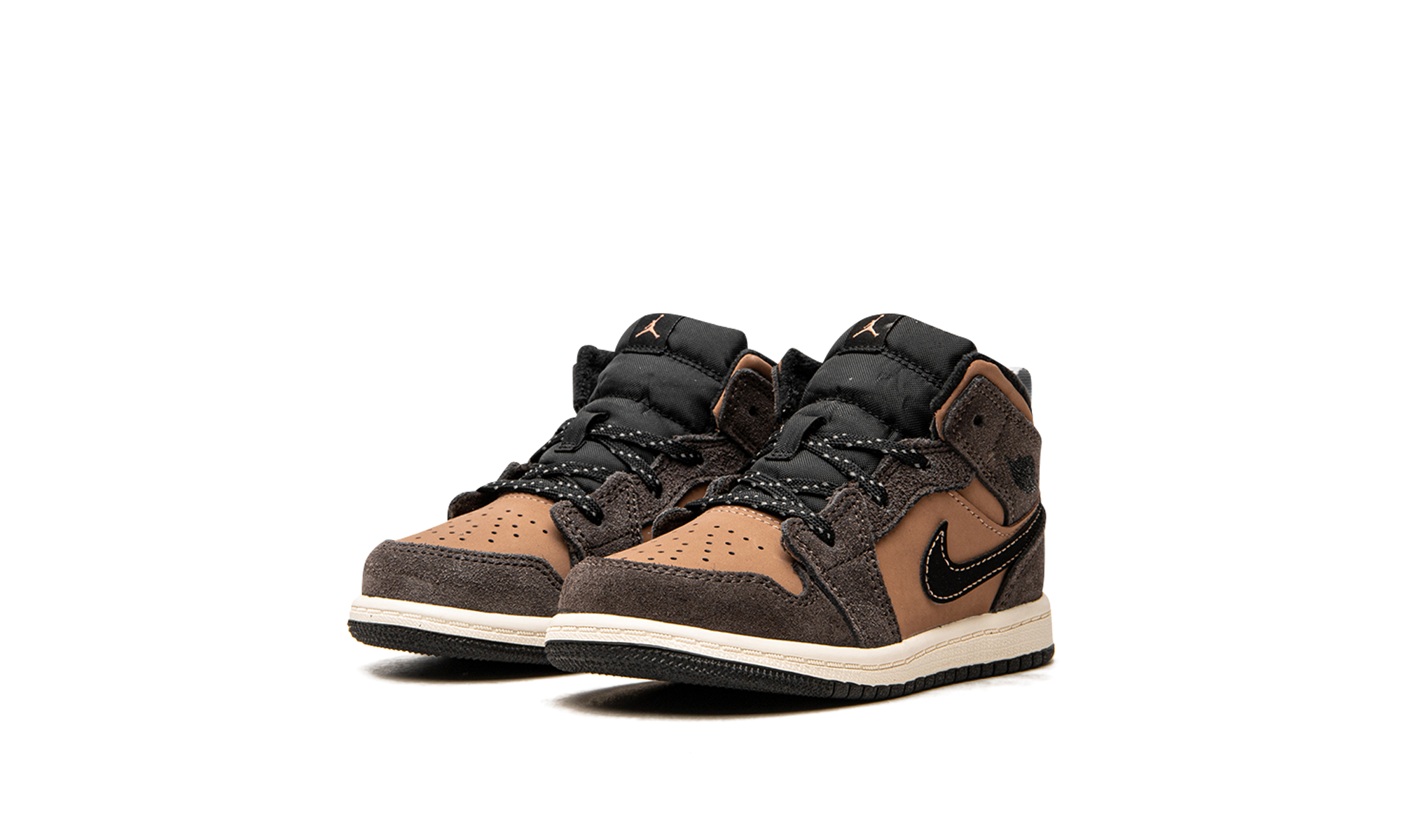 jordan 1 mid se dark chocolate td+DC7250-200+diagnol left view